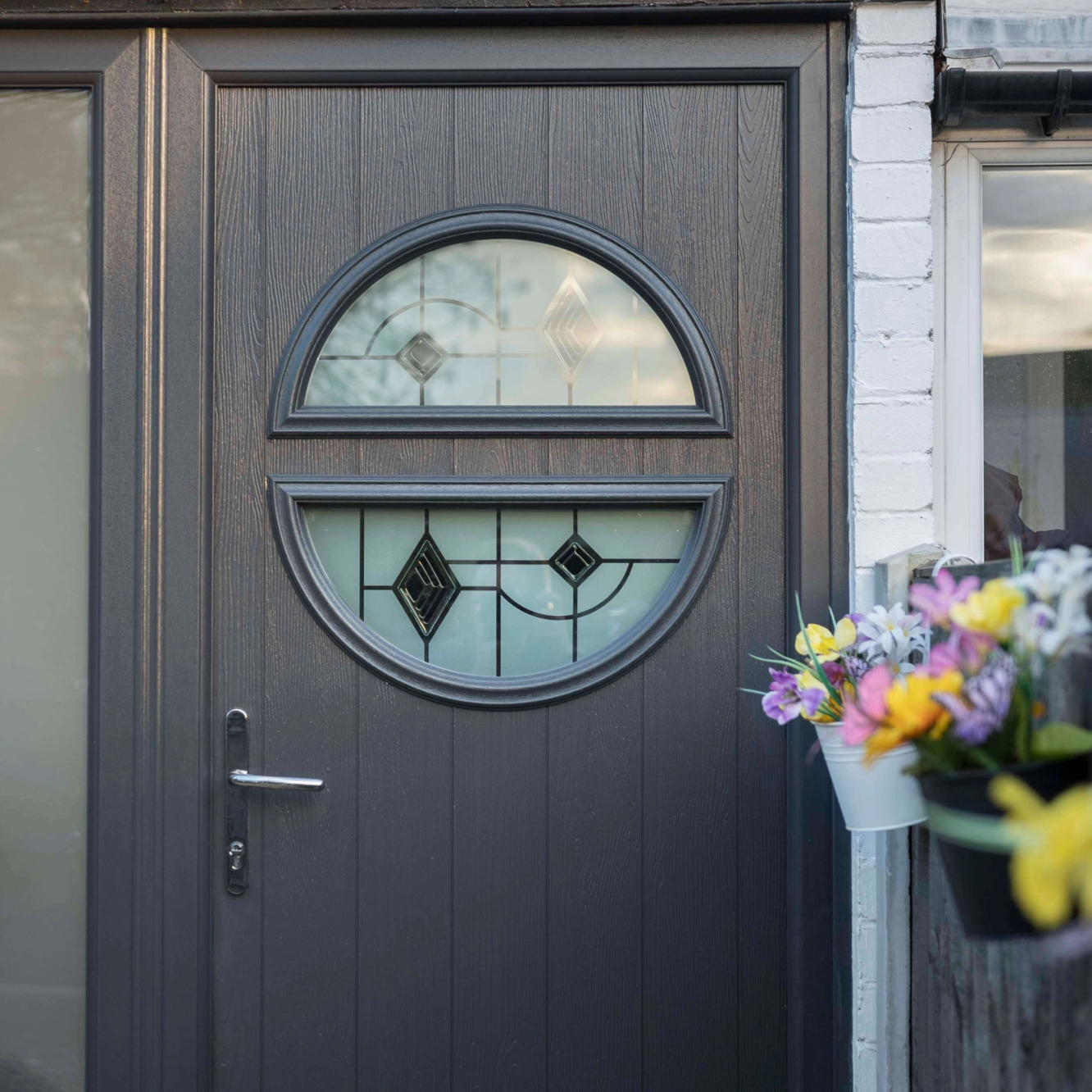 Comp Door Winslow Solid Composite Door In White Image