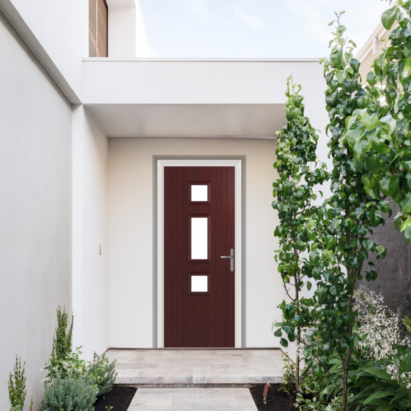 Comp Door York Composite Door In Rosewood Image