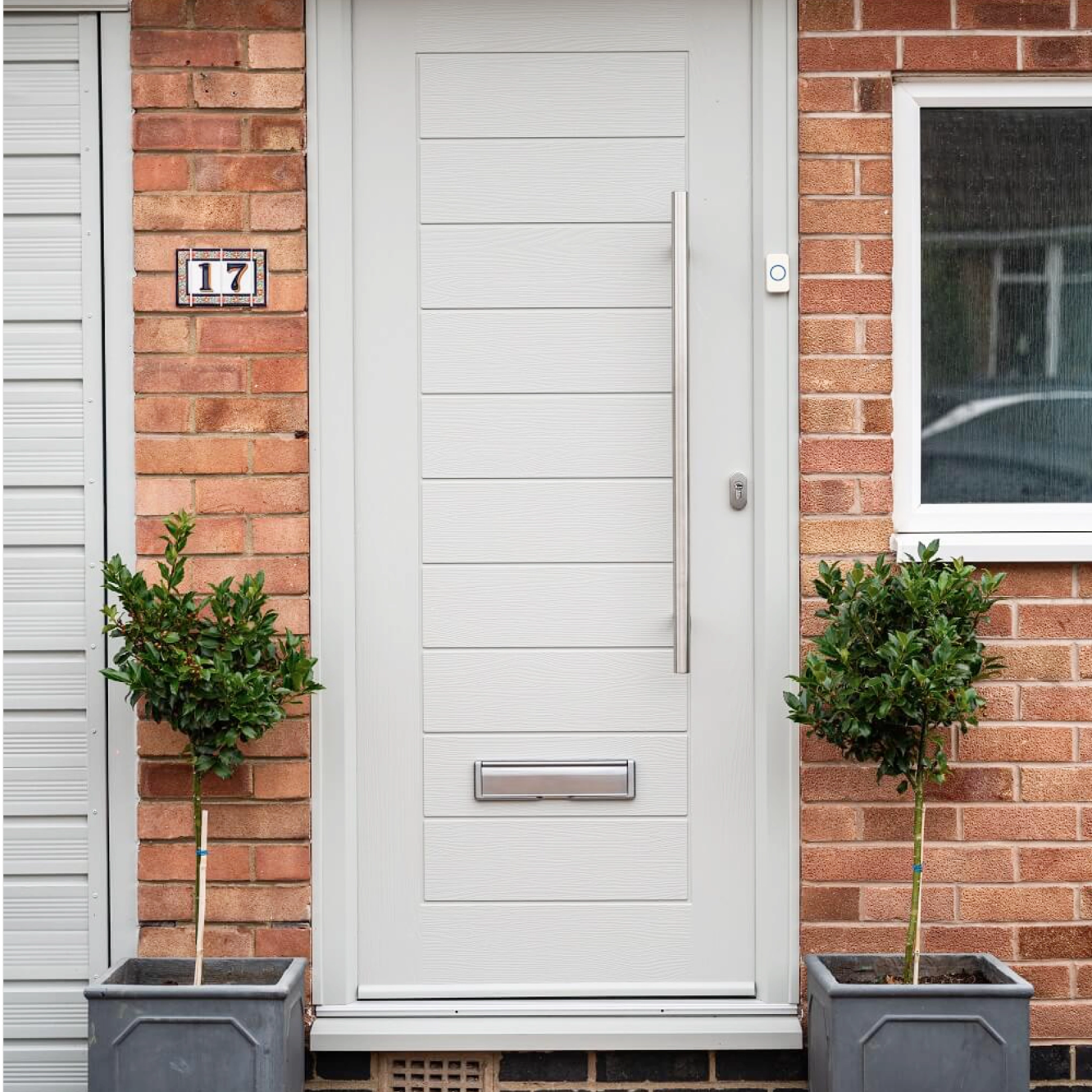 Comp Door Winslow Solid Composite Door In White Image