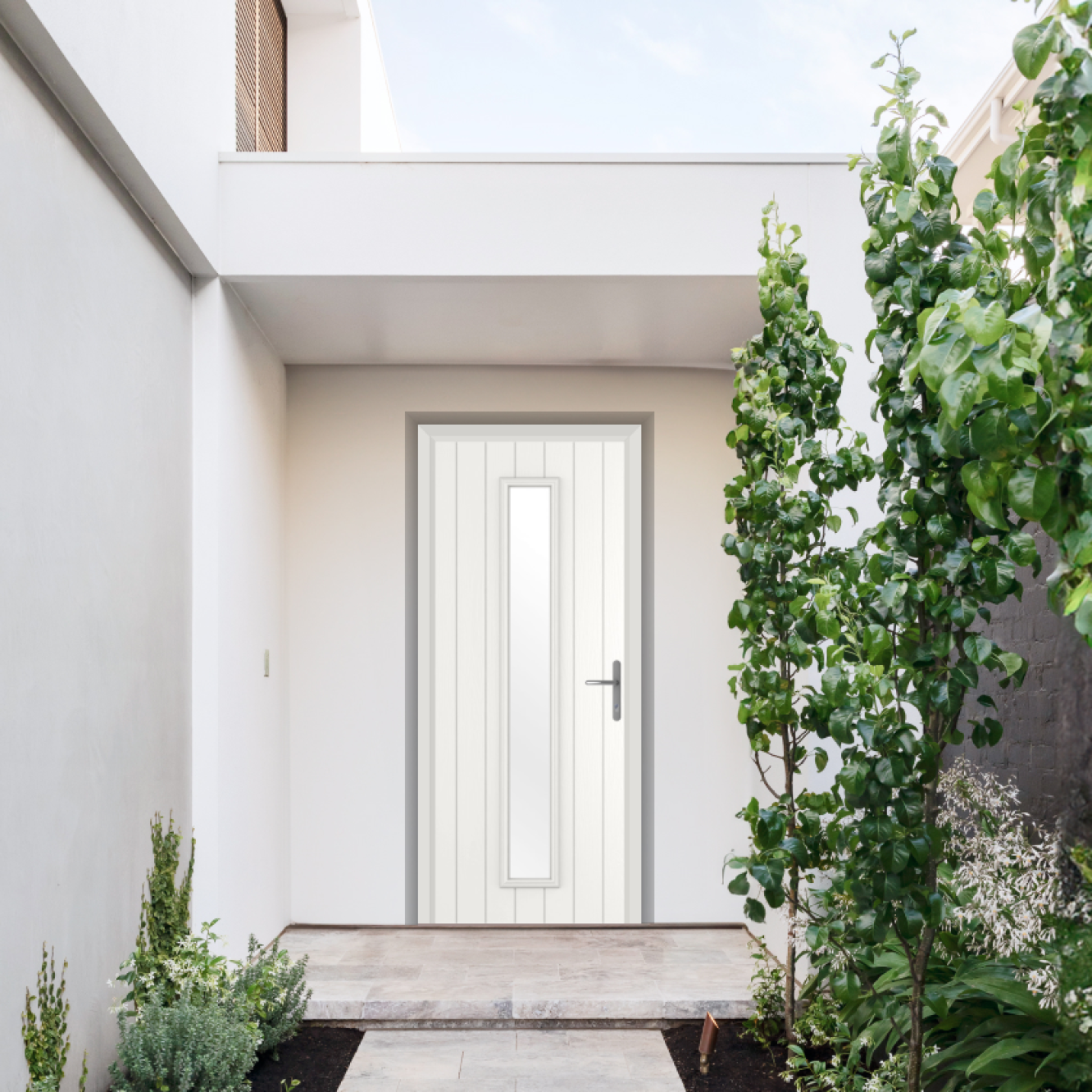 Comp Door Rutland Composite Door In Foiled White Image