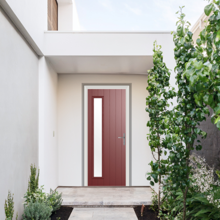 Comp Door Sutherland Composite Door In Red