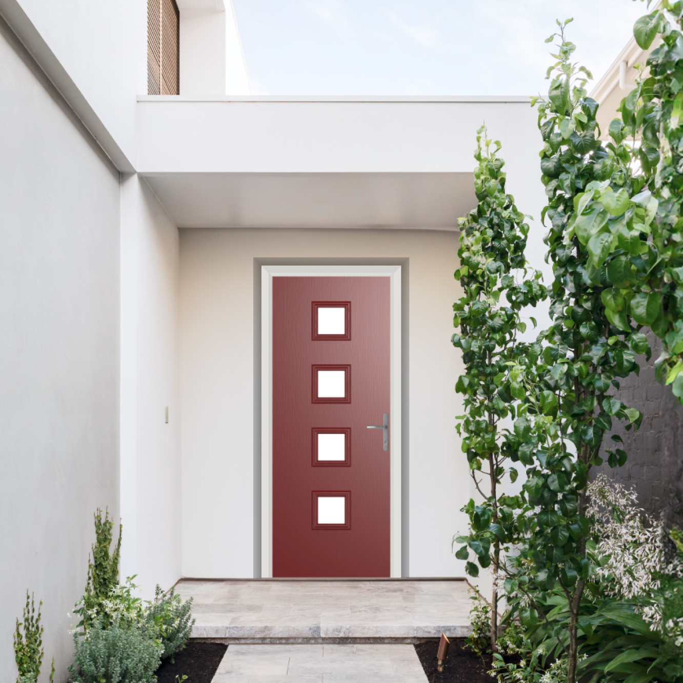 Comp Door Hamilton Composite Door In Red Image