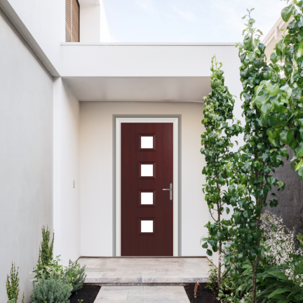 Comp Door Hamilton Composite Door In Rosewood