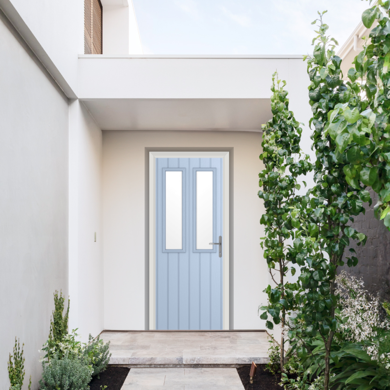Comp Door Wellington Composite Door In Duck Egg Blue Image