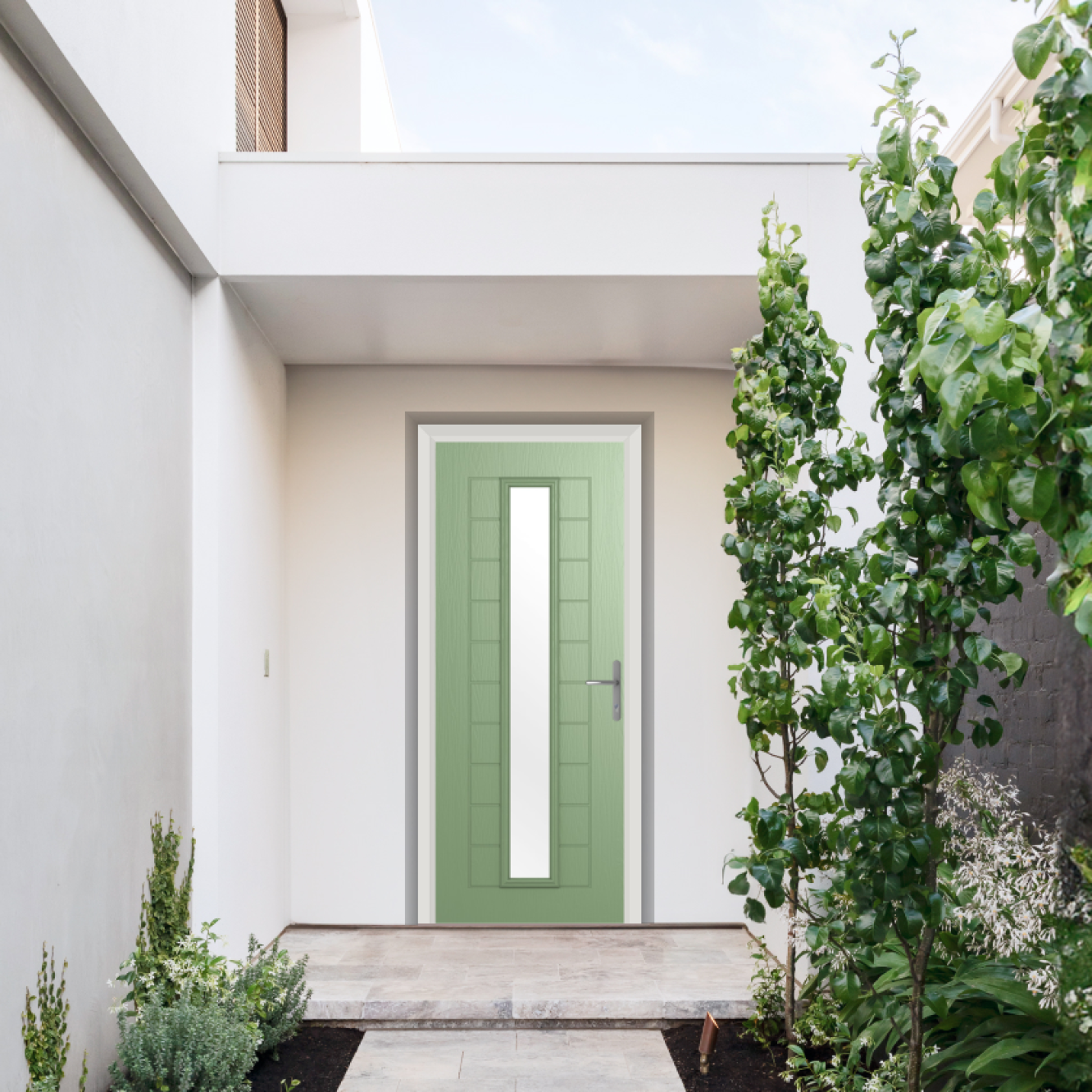 Comp Door Bedford Composite Door In Chartwell Green Image