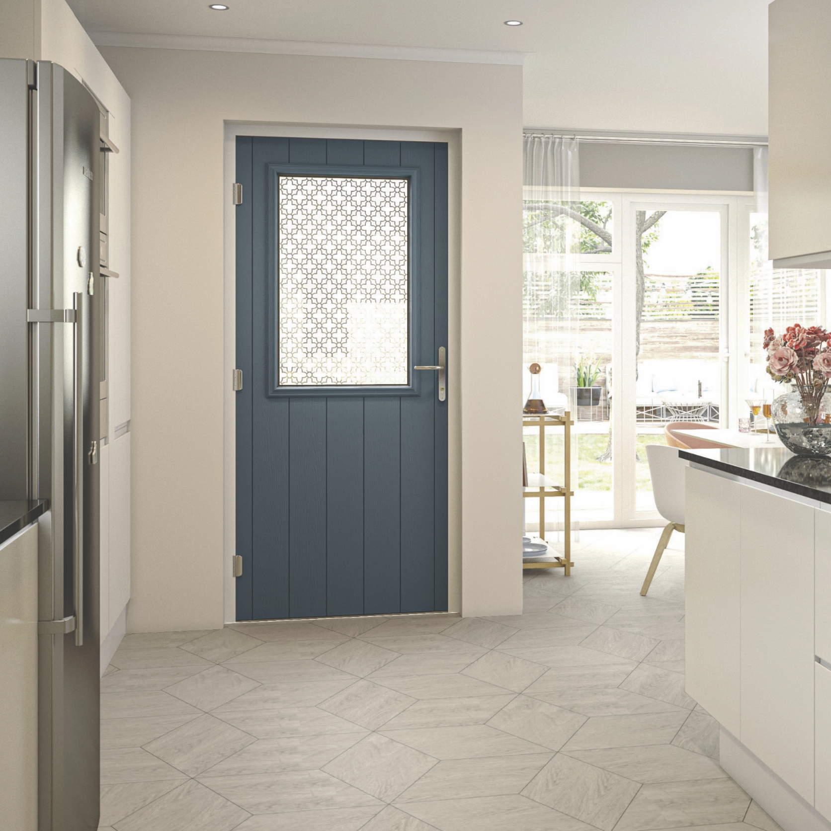 Solidor Ludlow Solid Composite Traditional Door In Blue Large
                        Image