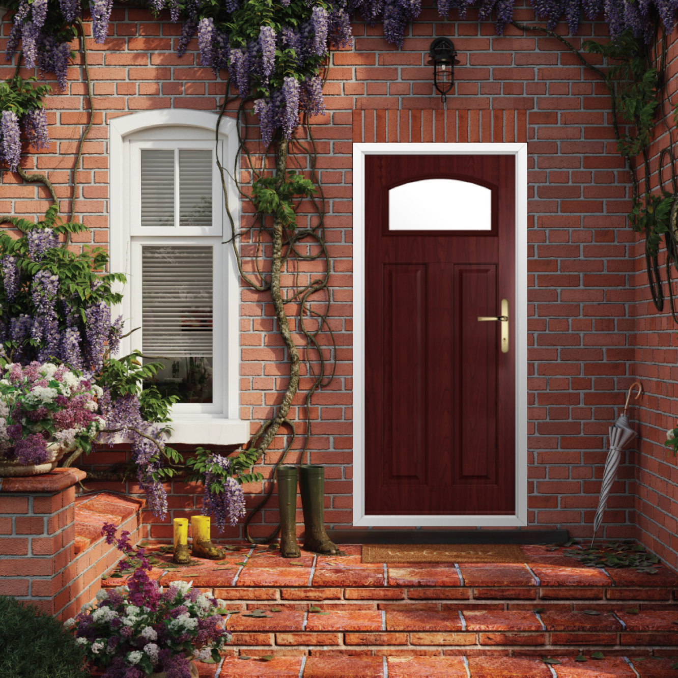 Solidor London Composite Traditional Door In Rosewood Image