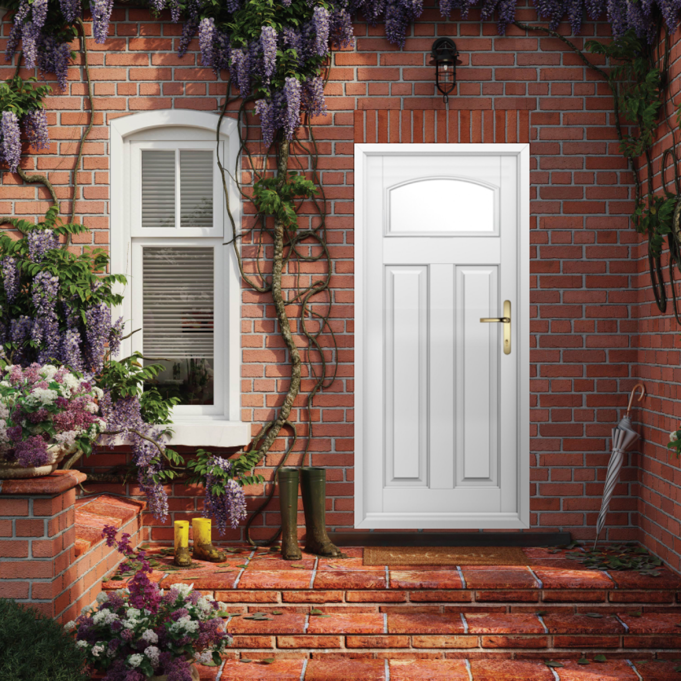 Solidor London Composite Traditional Door In White Image