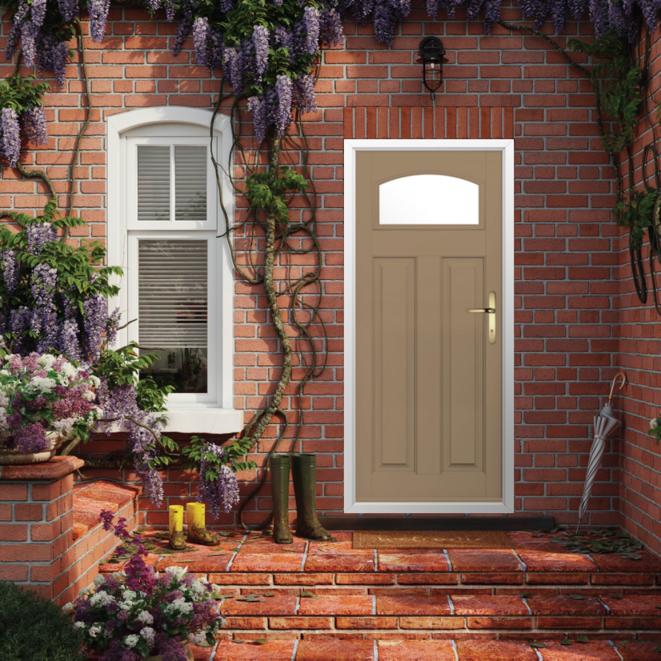 Solidor London Composite Traditional Door In Truffle Brown Image