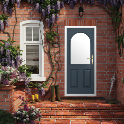 Solidor Stafford 1 Composite Traditional Door In Anthracite Grey