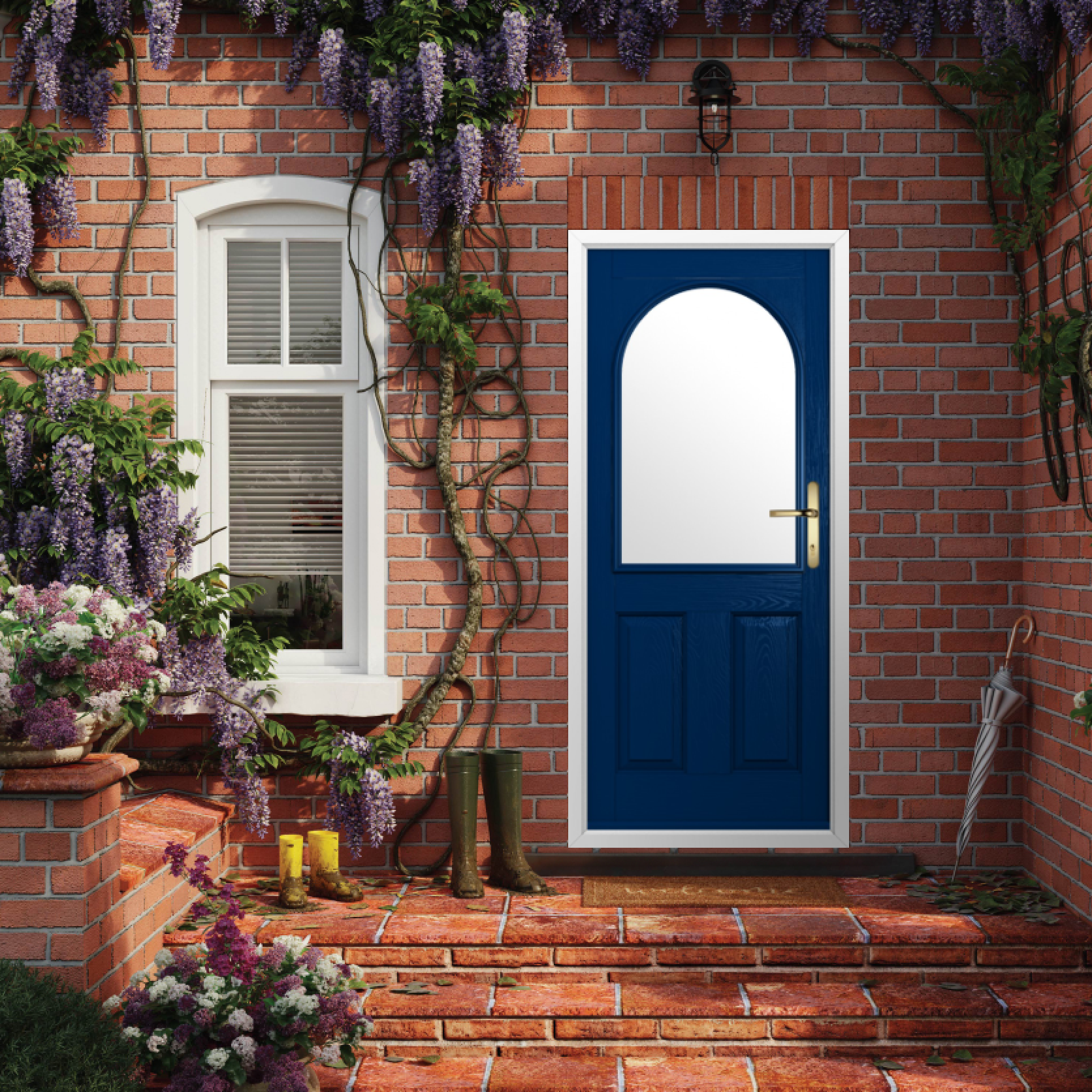 Solidor Stafford 1 Composite Traditional Door In Blue Large
                        Image