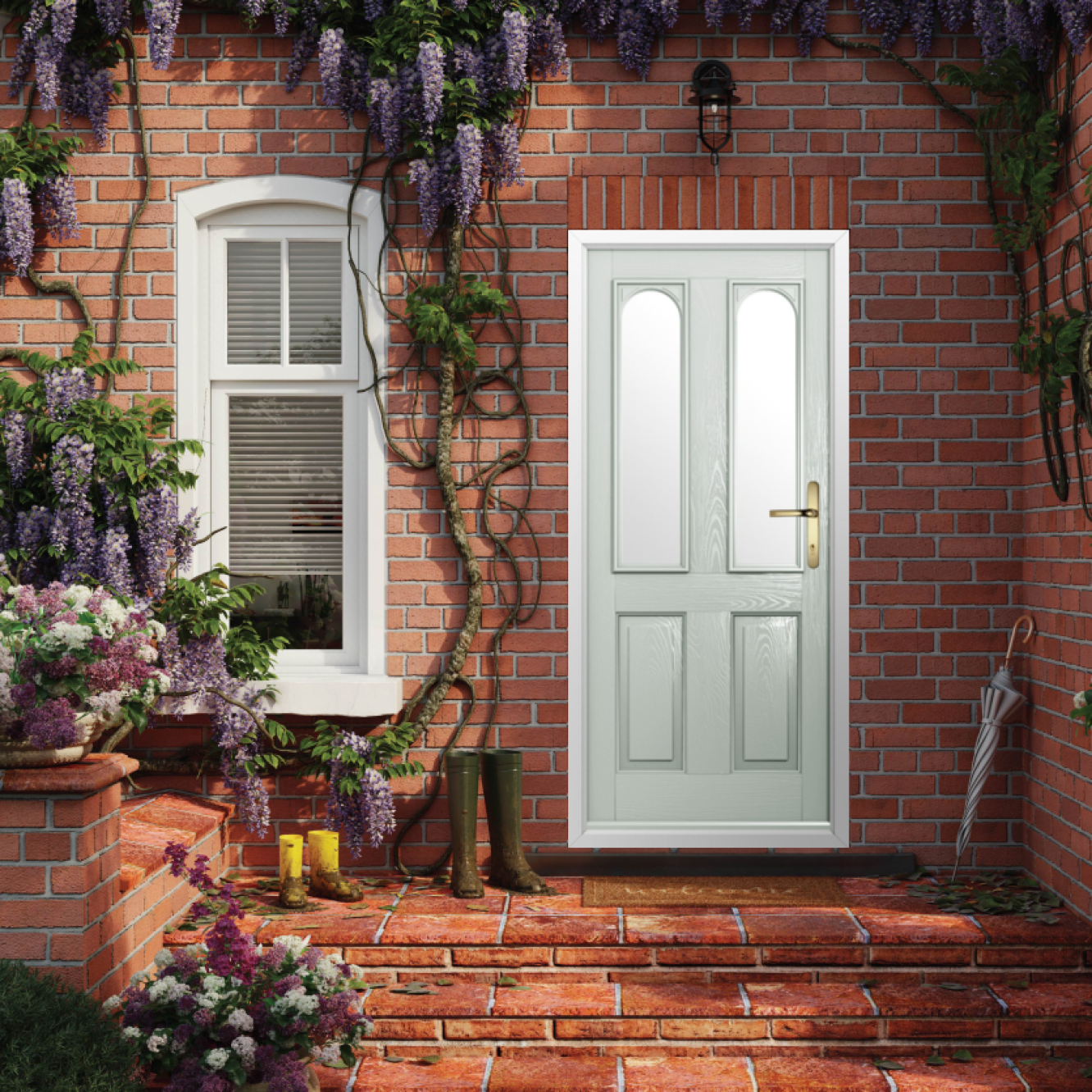 Solidor Nottingham 2 Composite Traditional Door In Painswick Image
