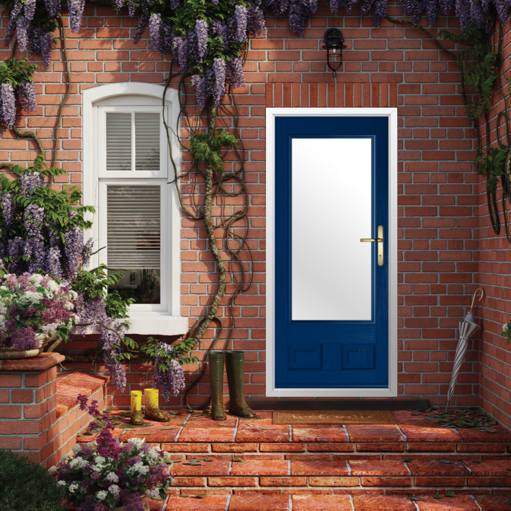 Solidor Alnwick Composite Traditional Door In Blue Large
                        Image