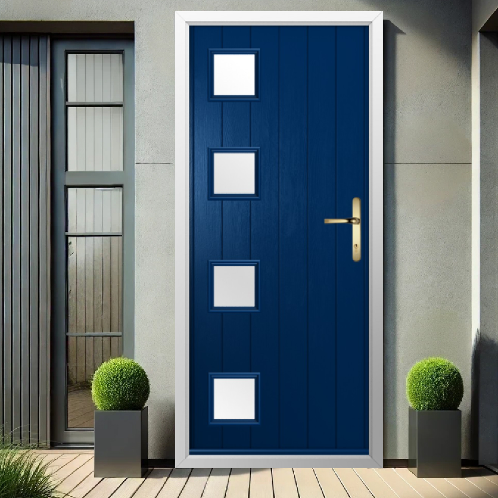 Solidor Milano Composite Contemporary Door In Blue Large
                        Image