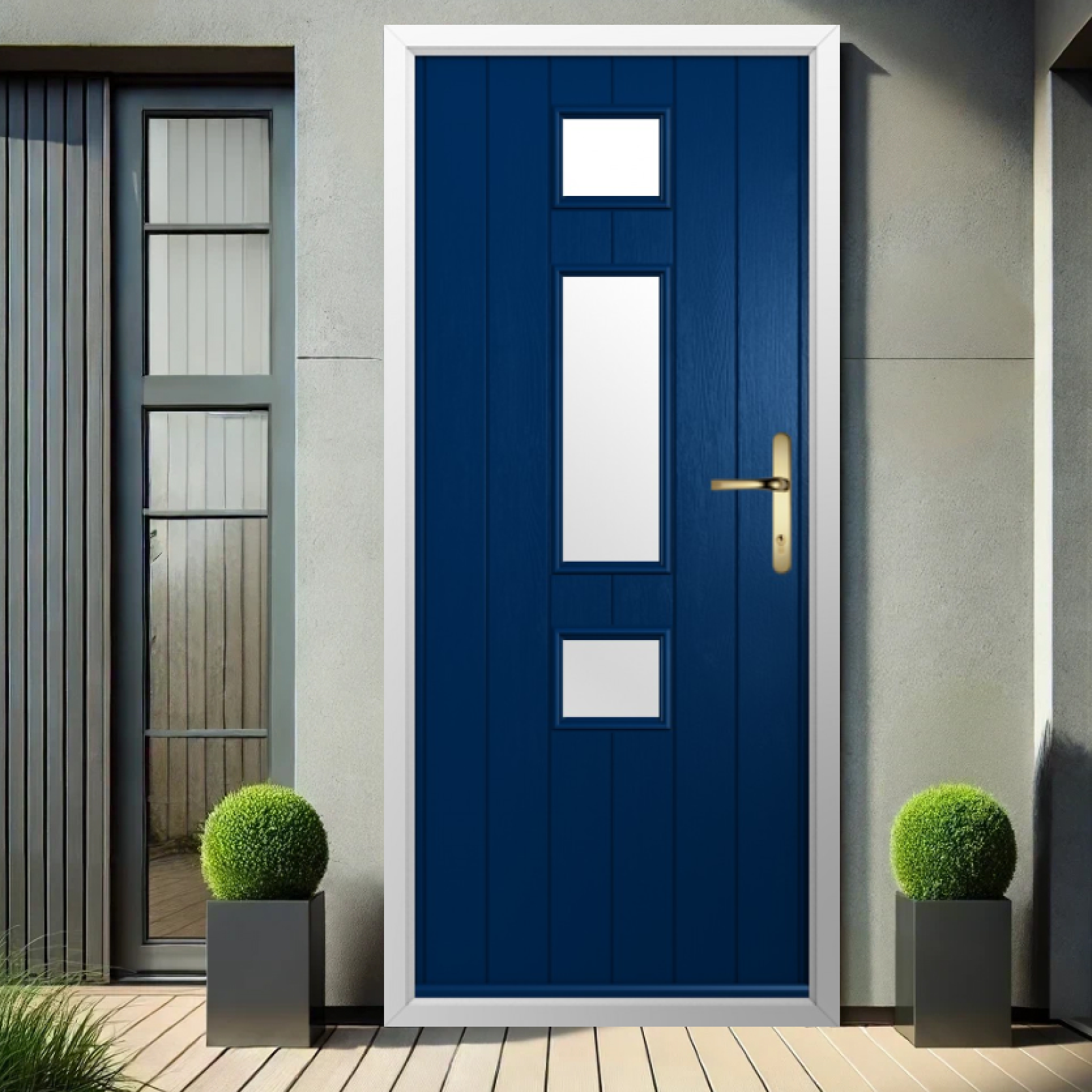 Solidor Genoa Composite Contemporary Door In Blue Large
                        Image