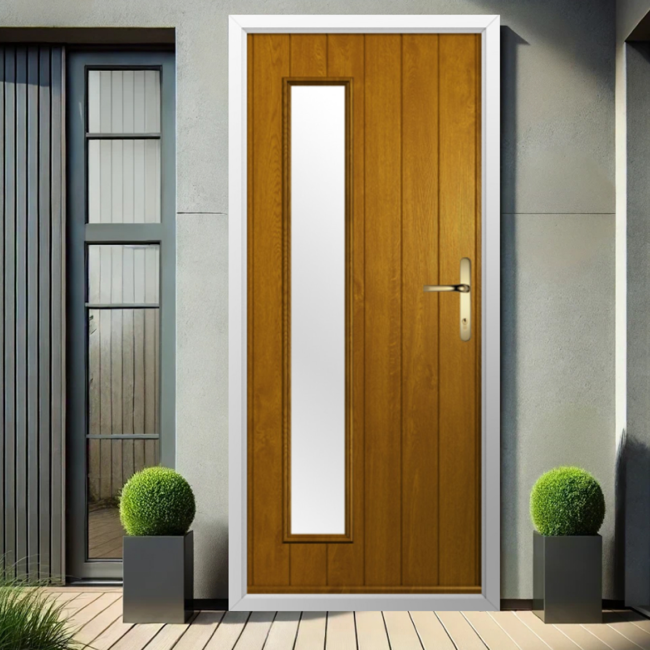 Solidor Brescia Composite Contemporary Door In Oak Image