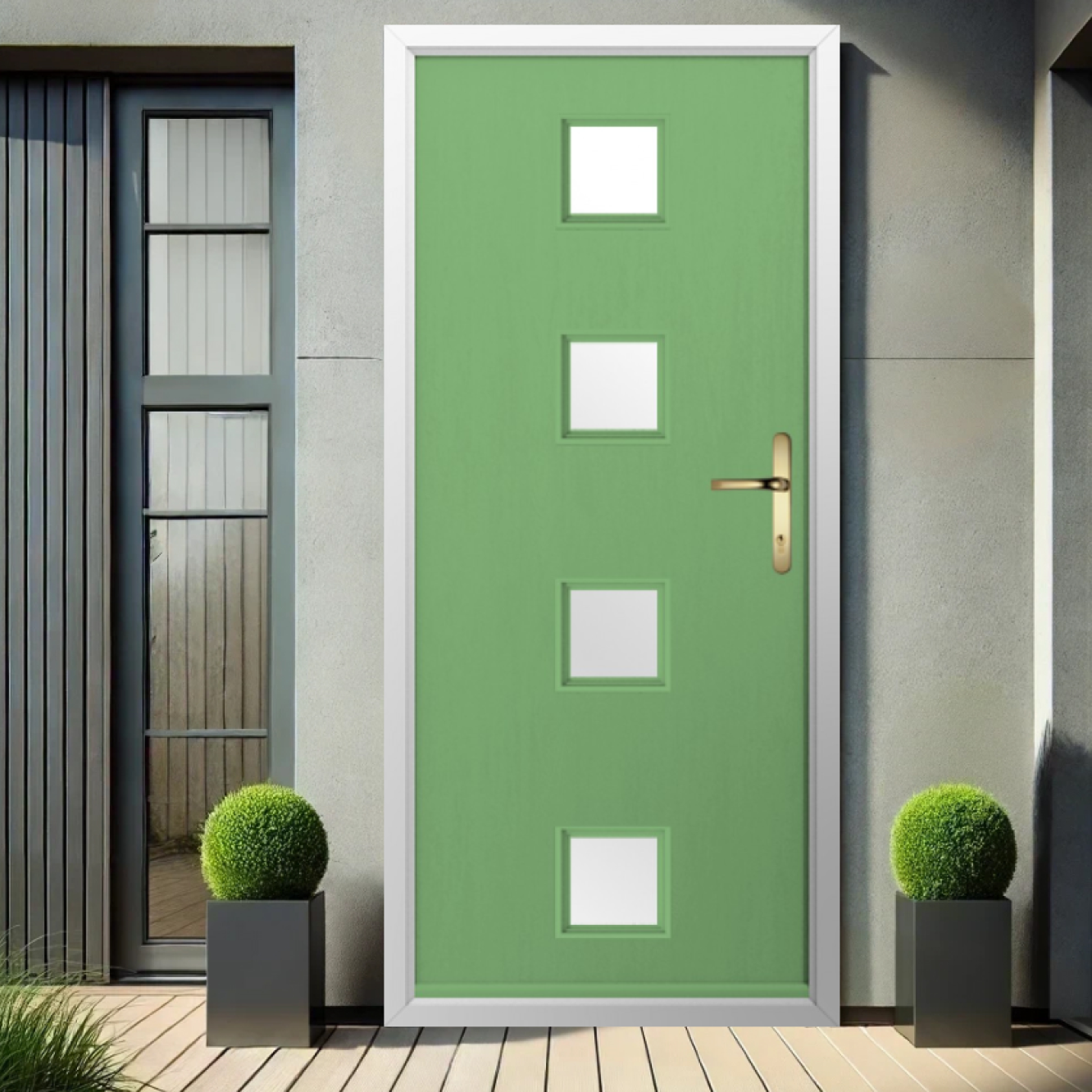 Solidor Parma Composite Contemporary Door In Pistachio Green Image