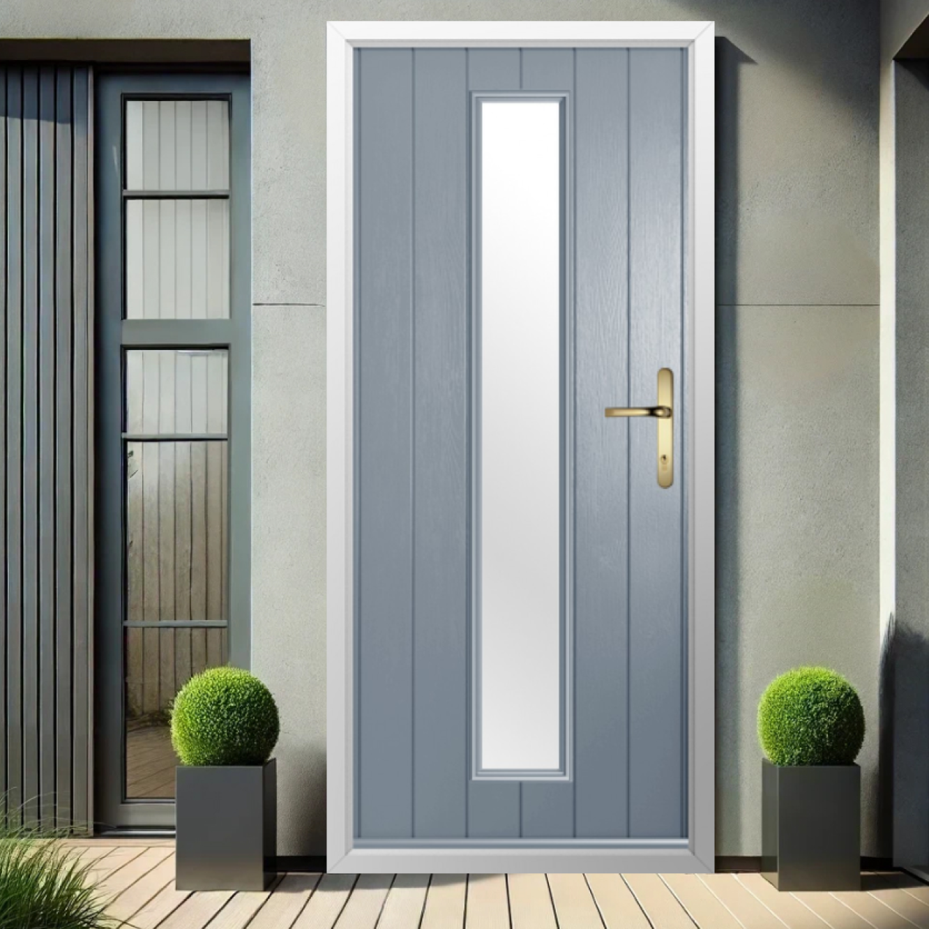 Solidor Amalfi Composite Contemporary Door In French Grey Image