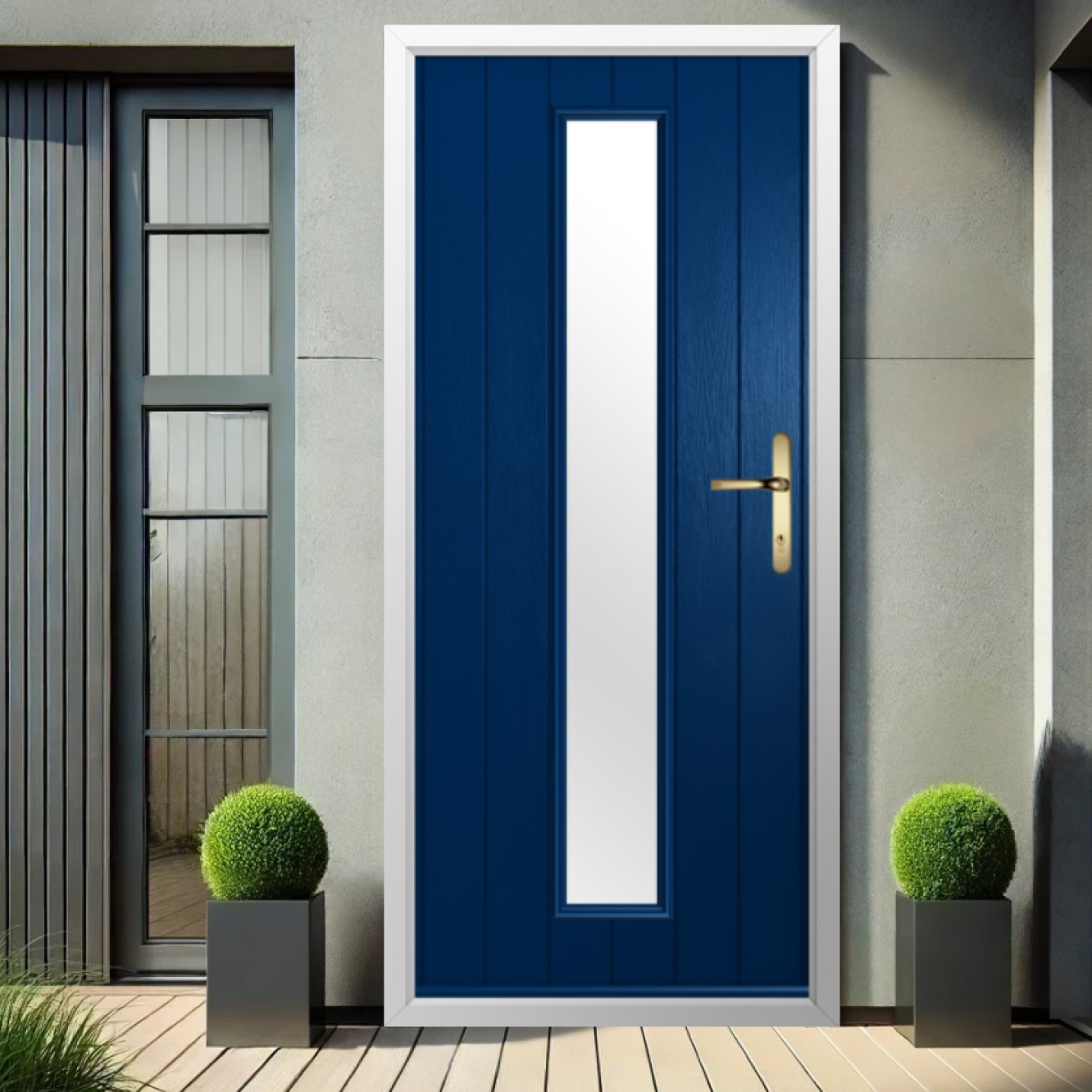 Solidor Amalfi Composite Contemporary Door In Blue Image