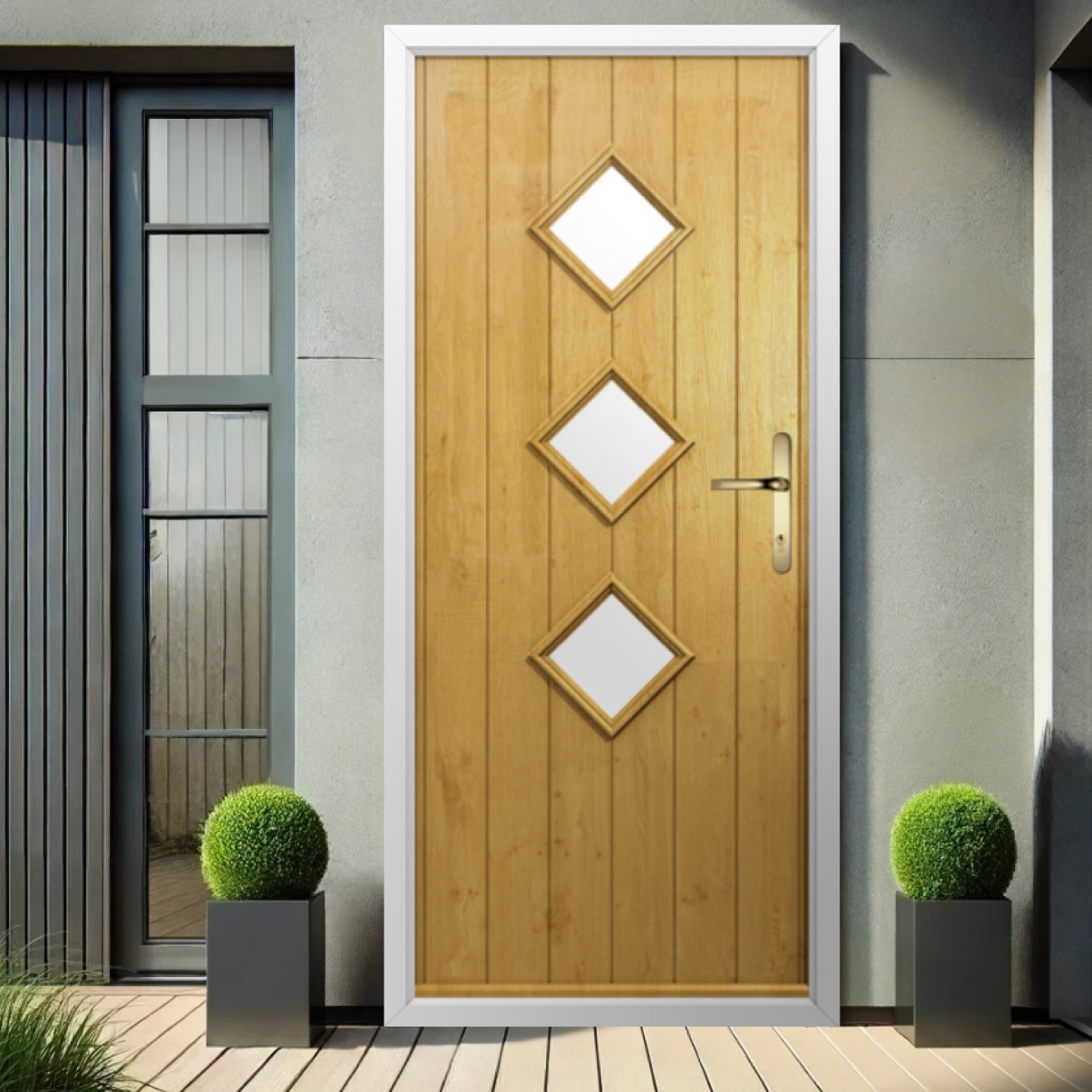 Solidor Roma Composite Contemporary Door In Irish Oak Image