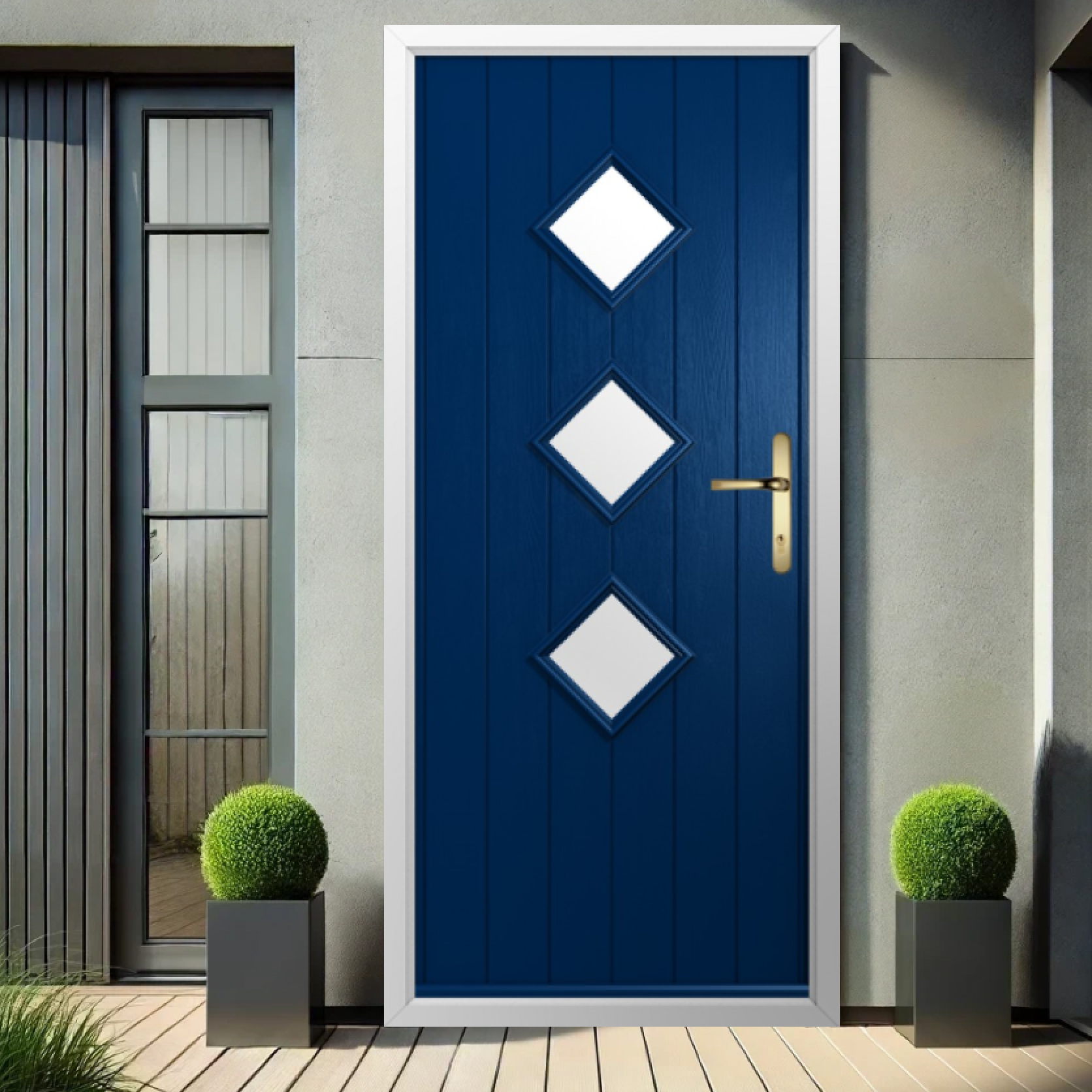 Solidor Roma Composite Contemporary Door In Blue Large
                        Image