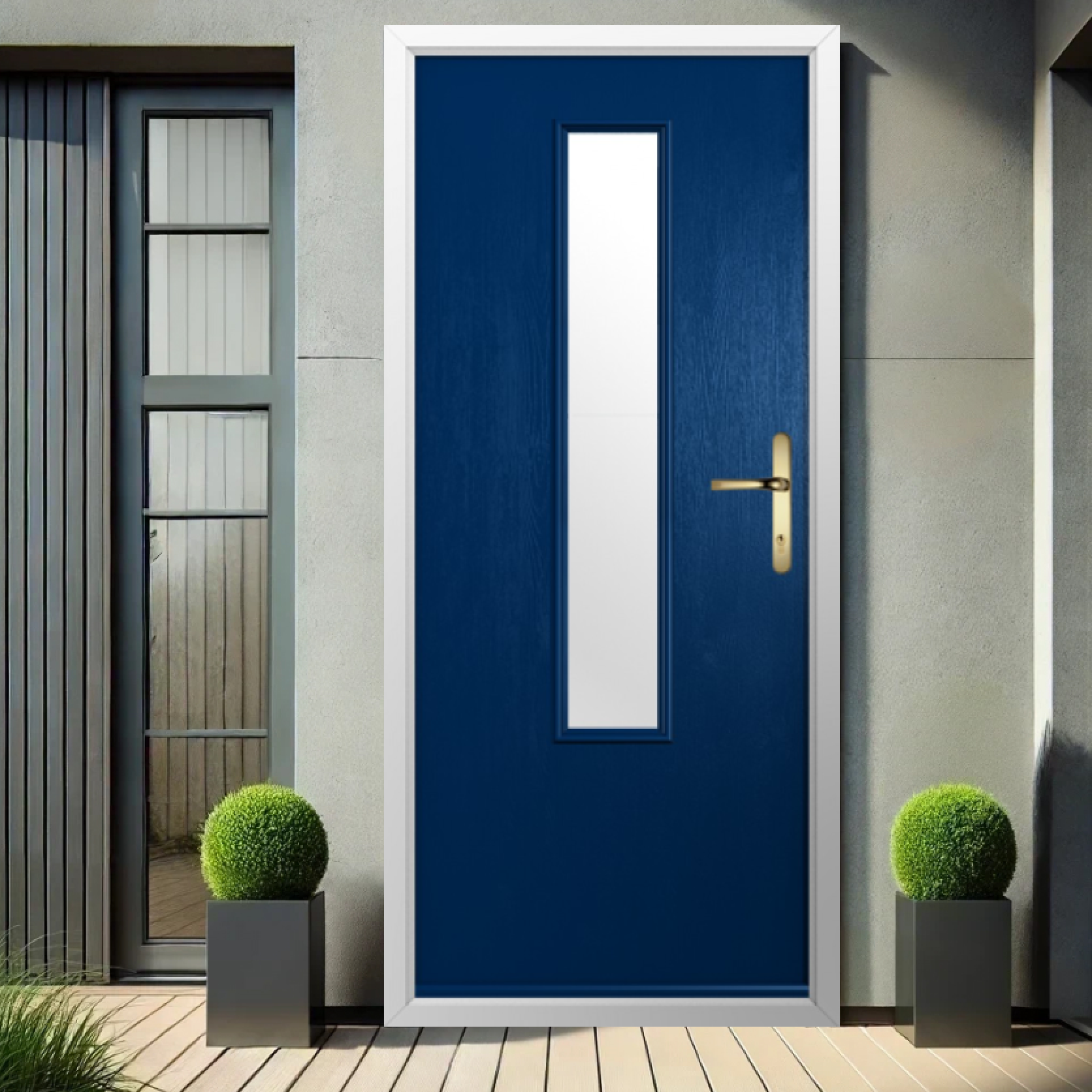 Solidor Monza Composite Contemporary Door In Blue Large
                        Image