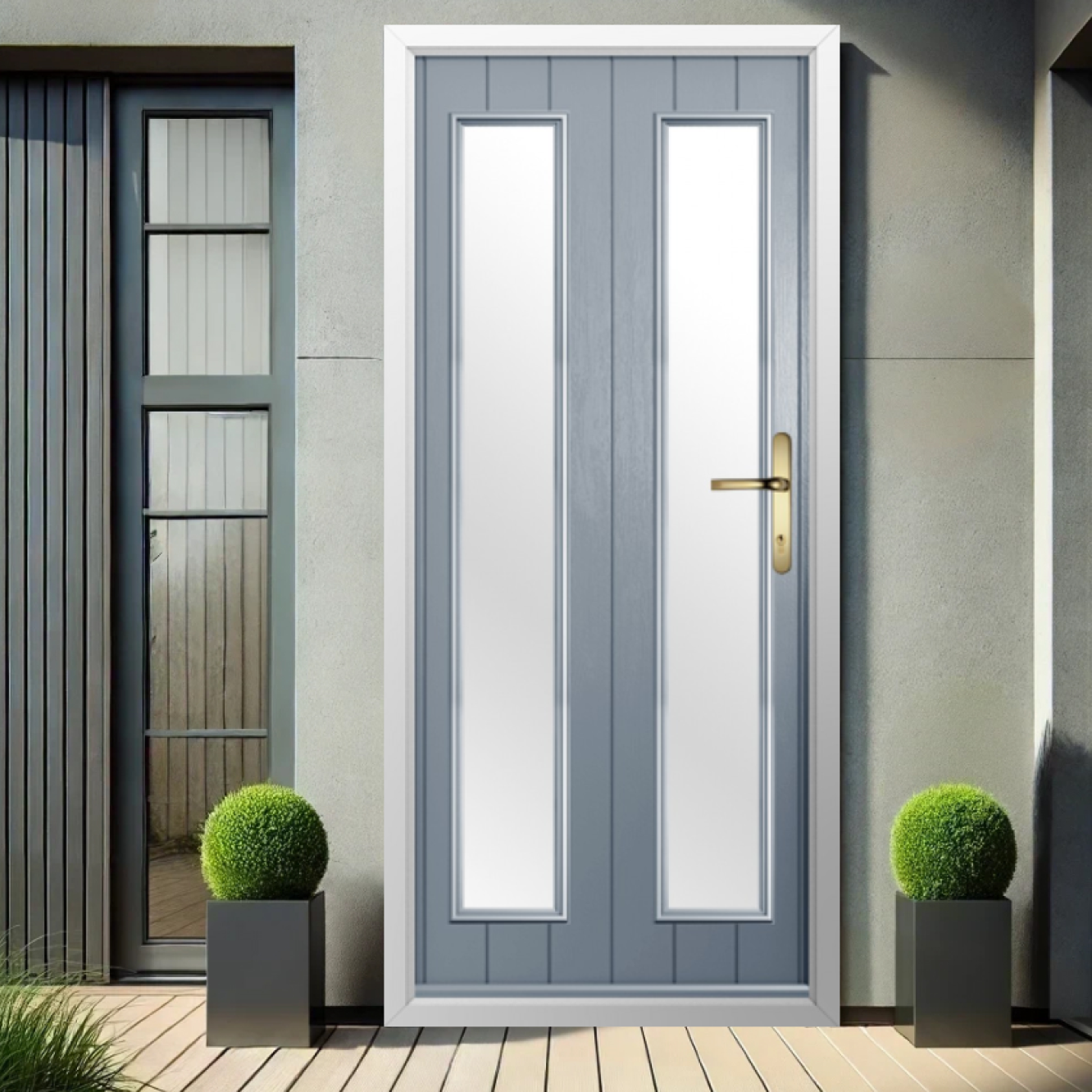 Solidor Venice Composite Contemporary Door In French Grey Image