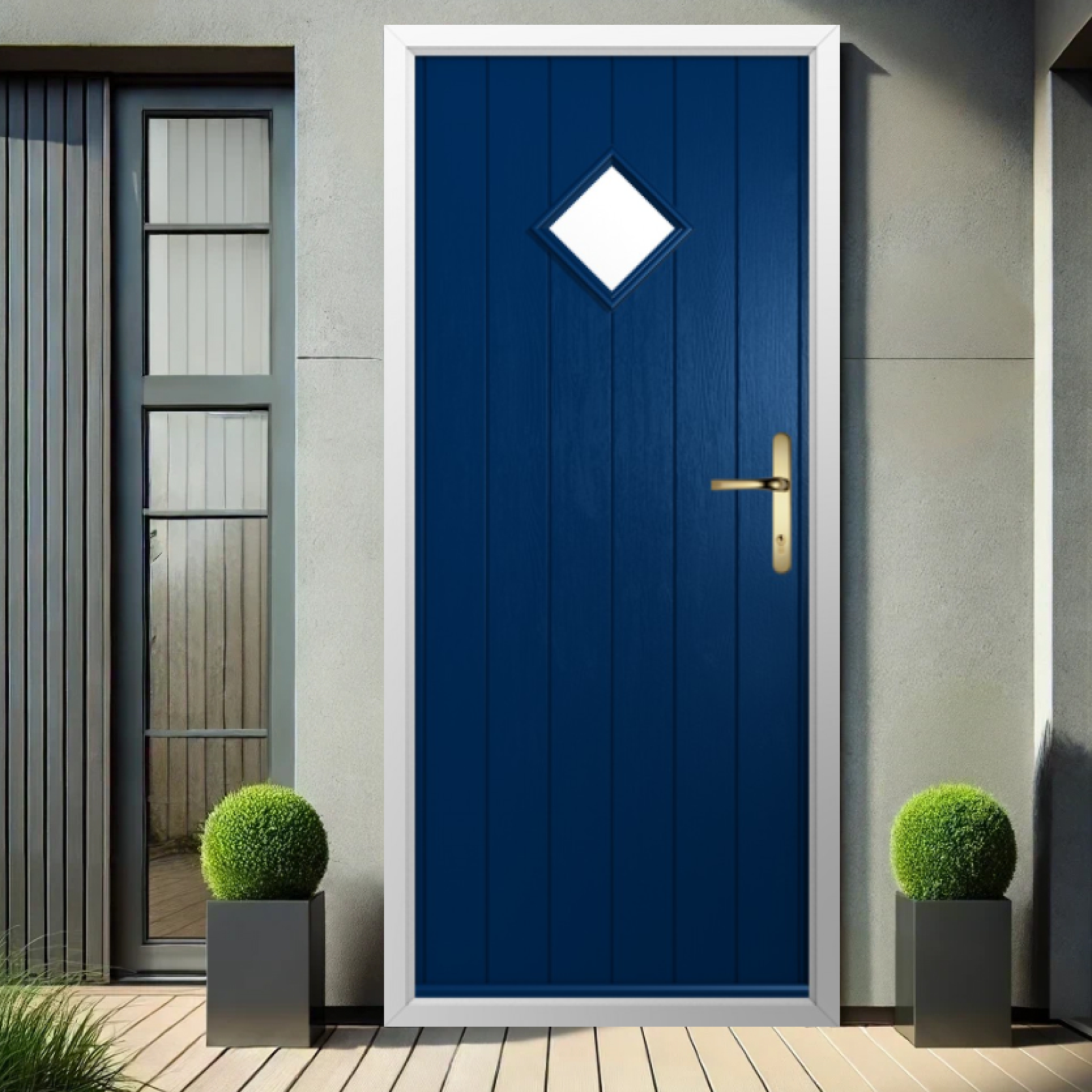 Solidor Bologna Composite Contemporary Door In Blue Large
                        Image