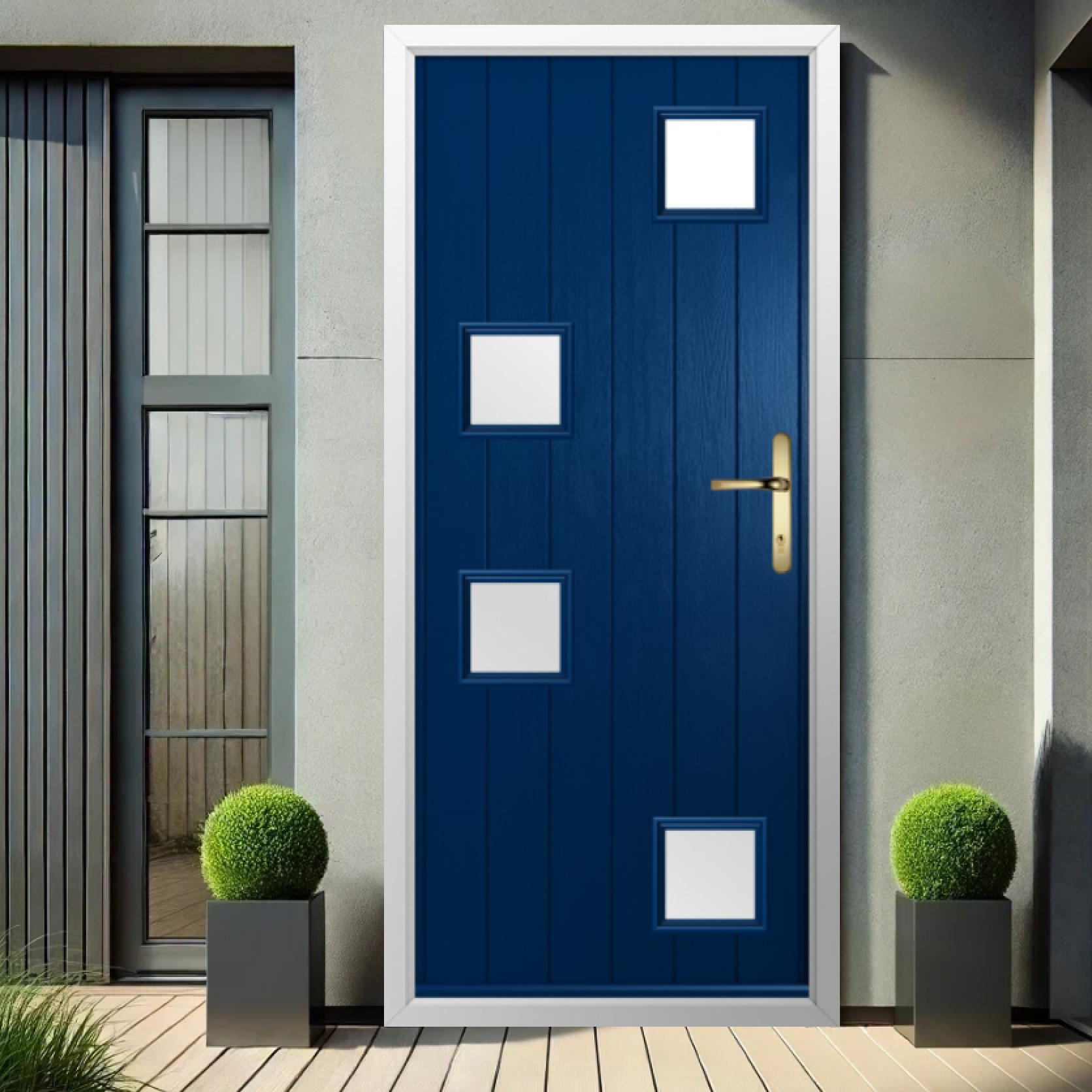 Solidor Modena Composite Contemporary Door In Blue Large
                        Image