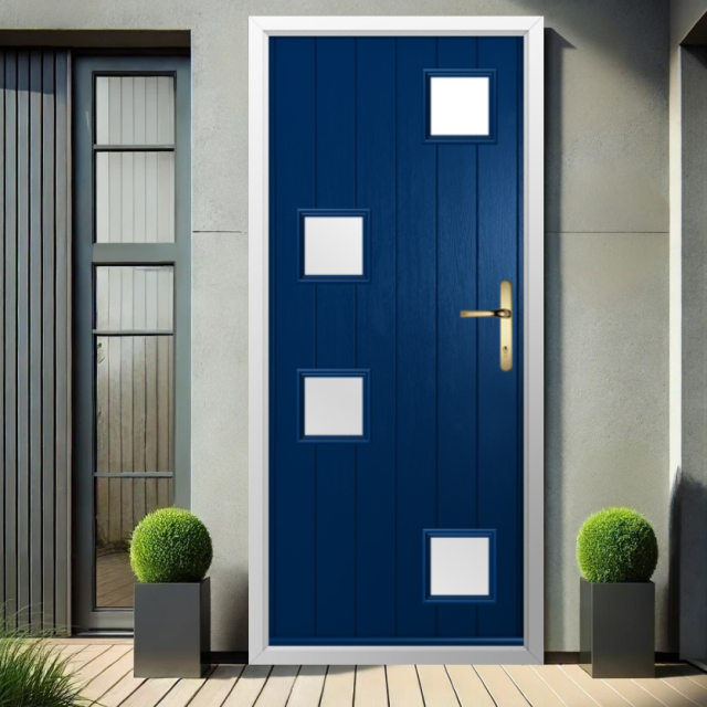 Solidor Modena Composite Contemporary Door In Blue Thumbnail