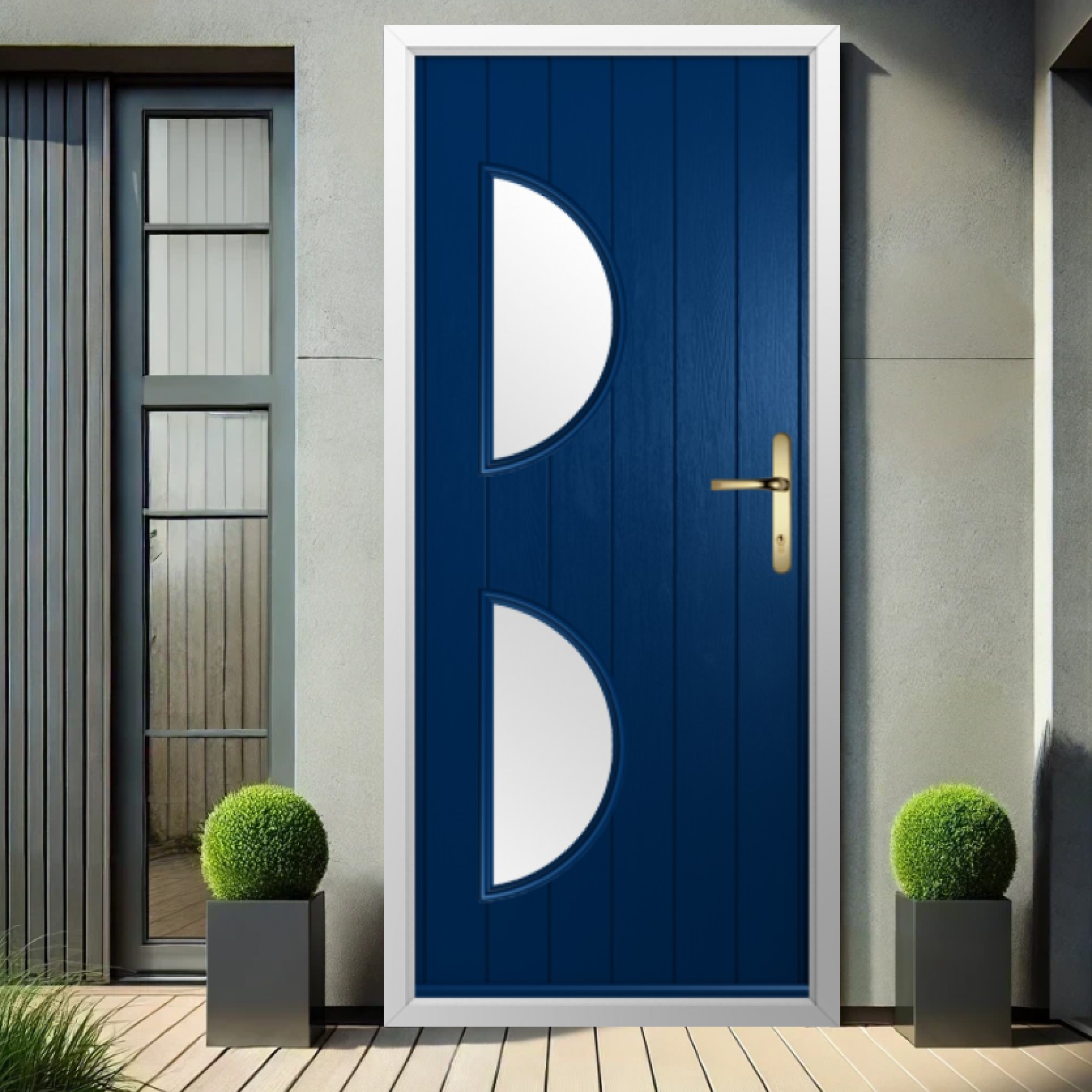 Solidor Siena Composite Contemporary Door In Blue Large
                        Image