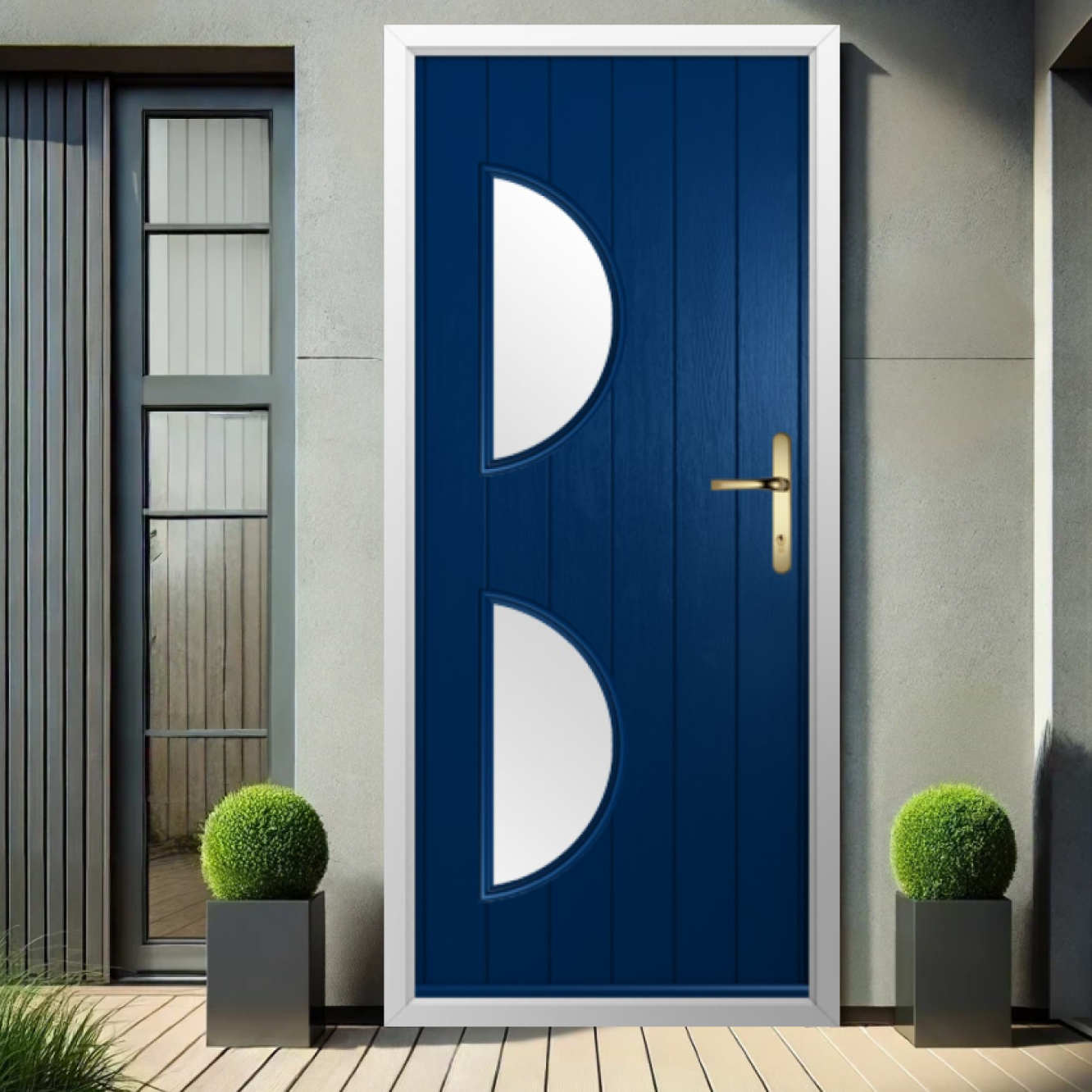 Solidor Siena Composite Contemporary Door In Blue Image