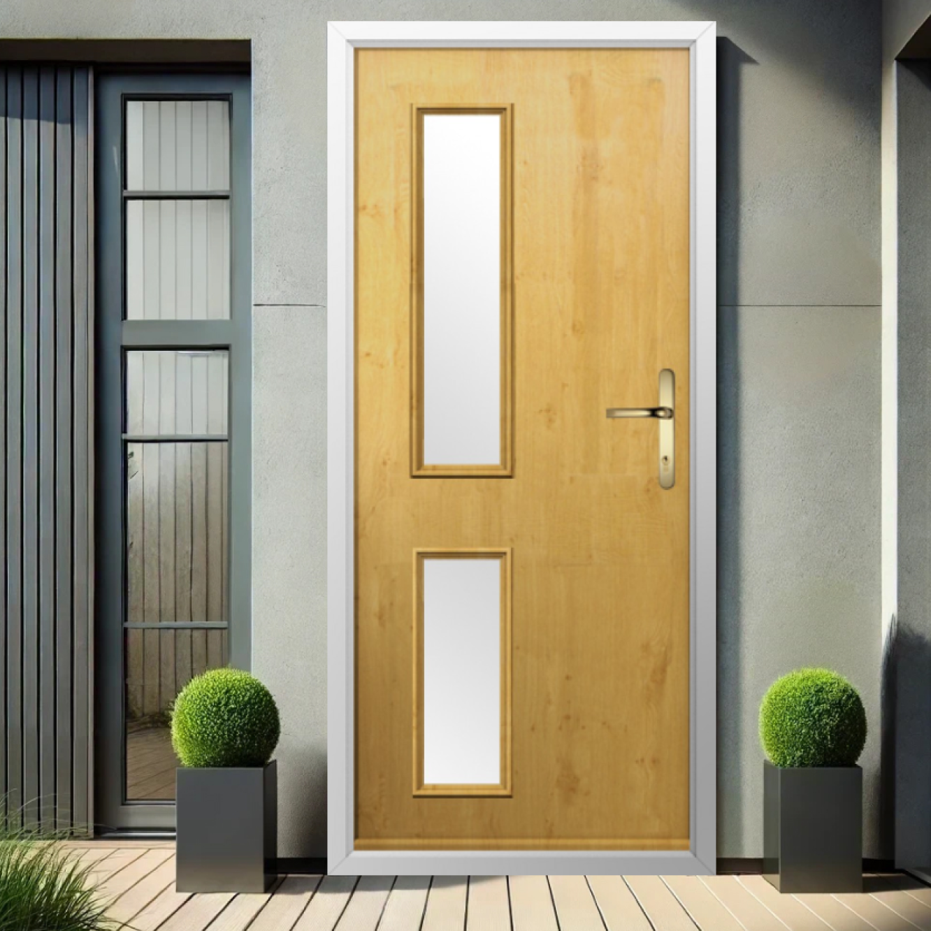 Solidor Garda Composite Contemporary Door In Irish Oak Image