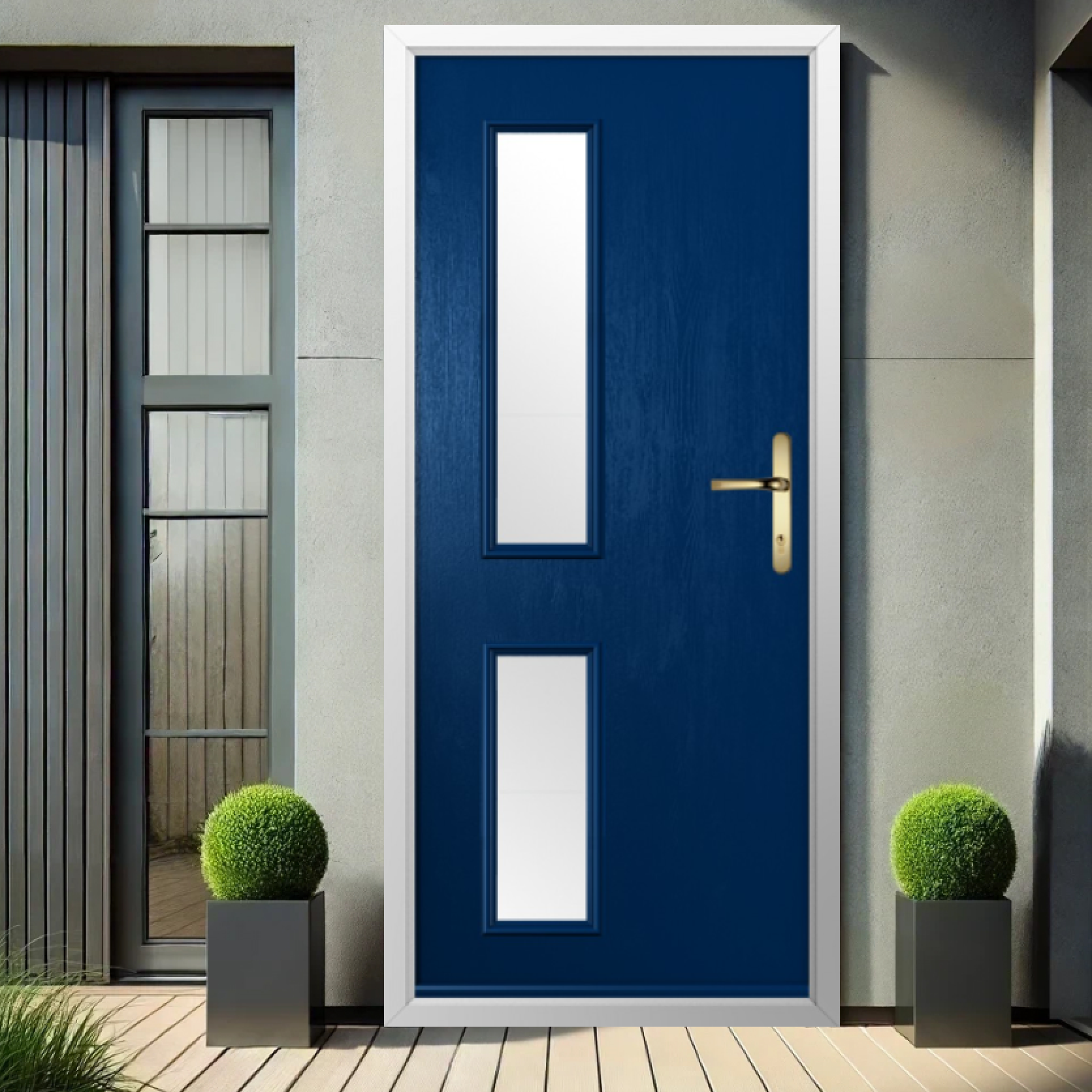 Solidor Garda Composite Contemporary Door In Blue Large
                        Image