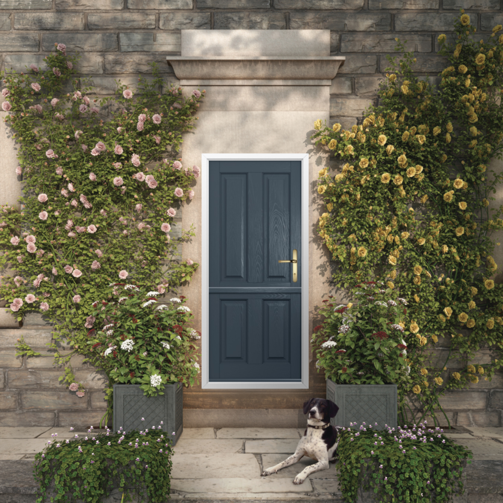 Solidor Ludlow Solid Composite Stable Door In Anthracite Grey Large
                        Image