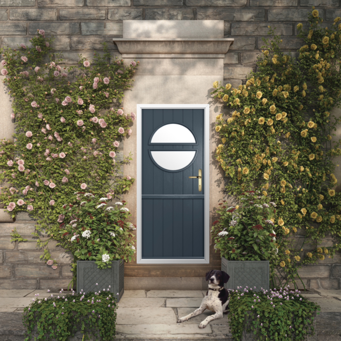 Solidor Pisa Composite Stable Door In Anthracite Grey Image