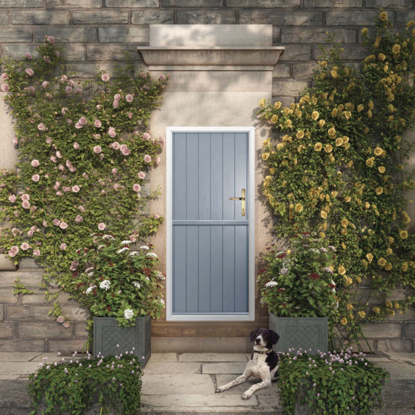 Solidor Flint Solid Composite Stable Door In French Grey Image