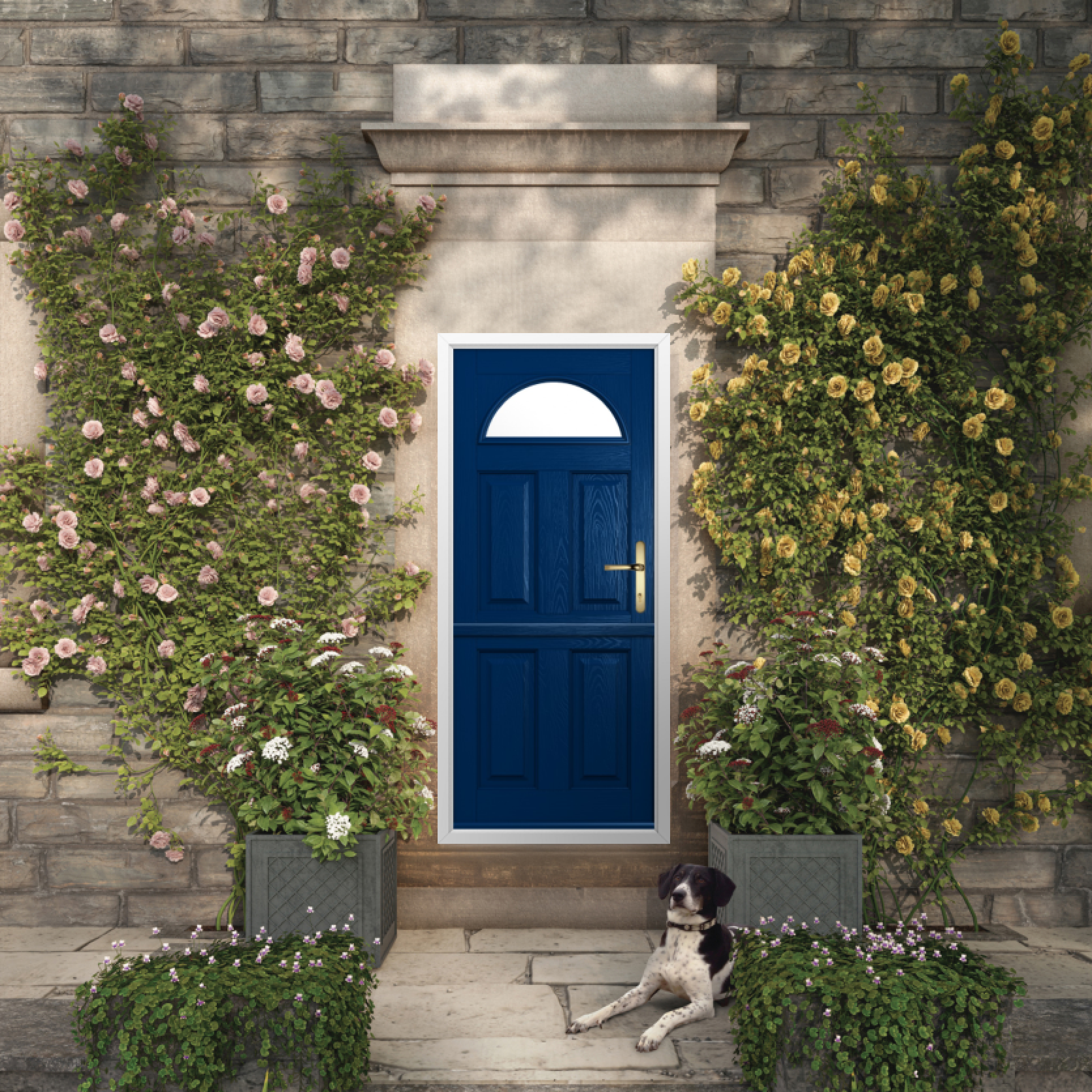 Solidor Conway 1 Composite Stable Door In Blue Large
                        Image