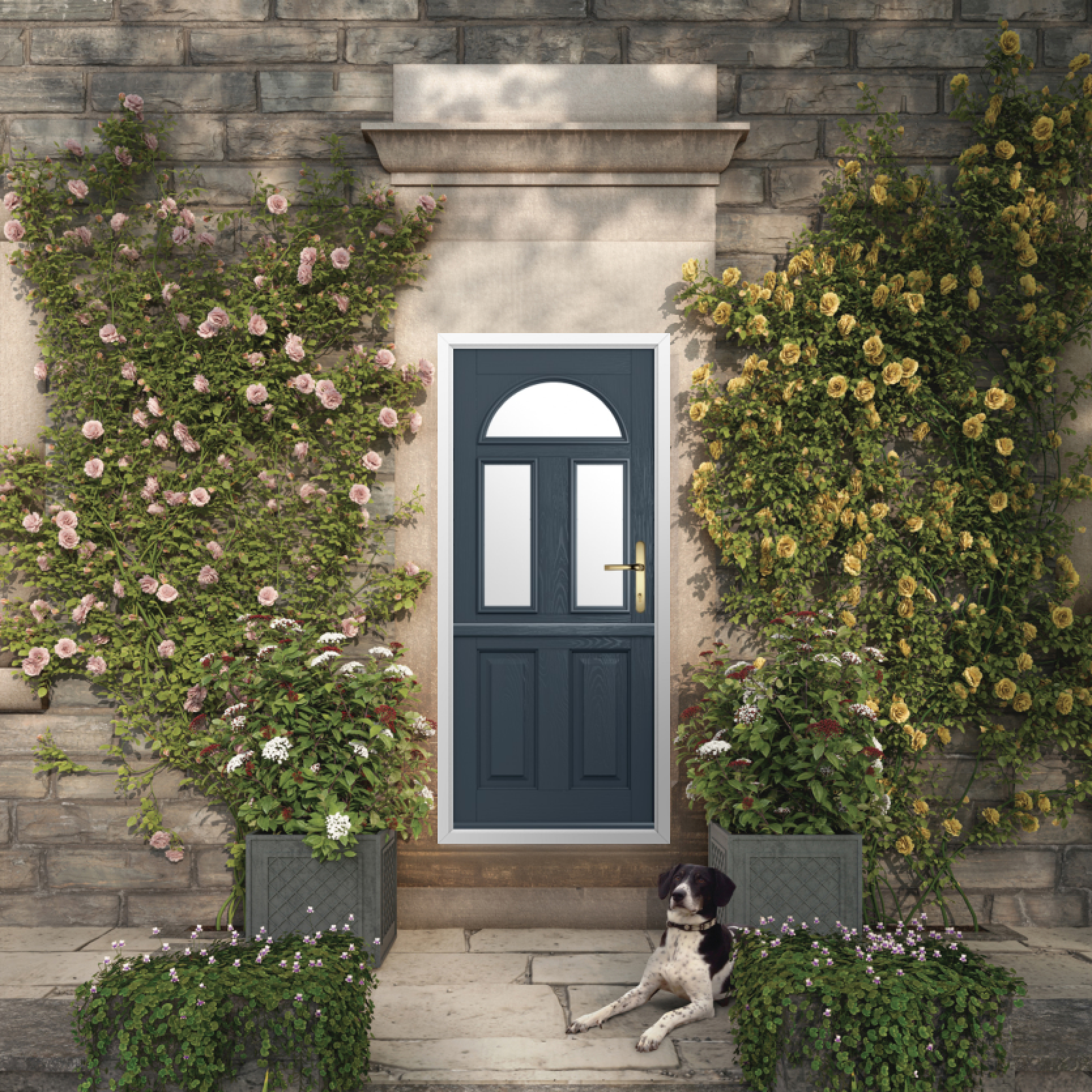 Solidor Conway 3 Composite Stable Door In Anthracite Grey Large
                        Image