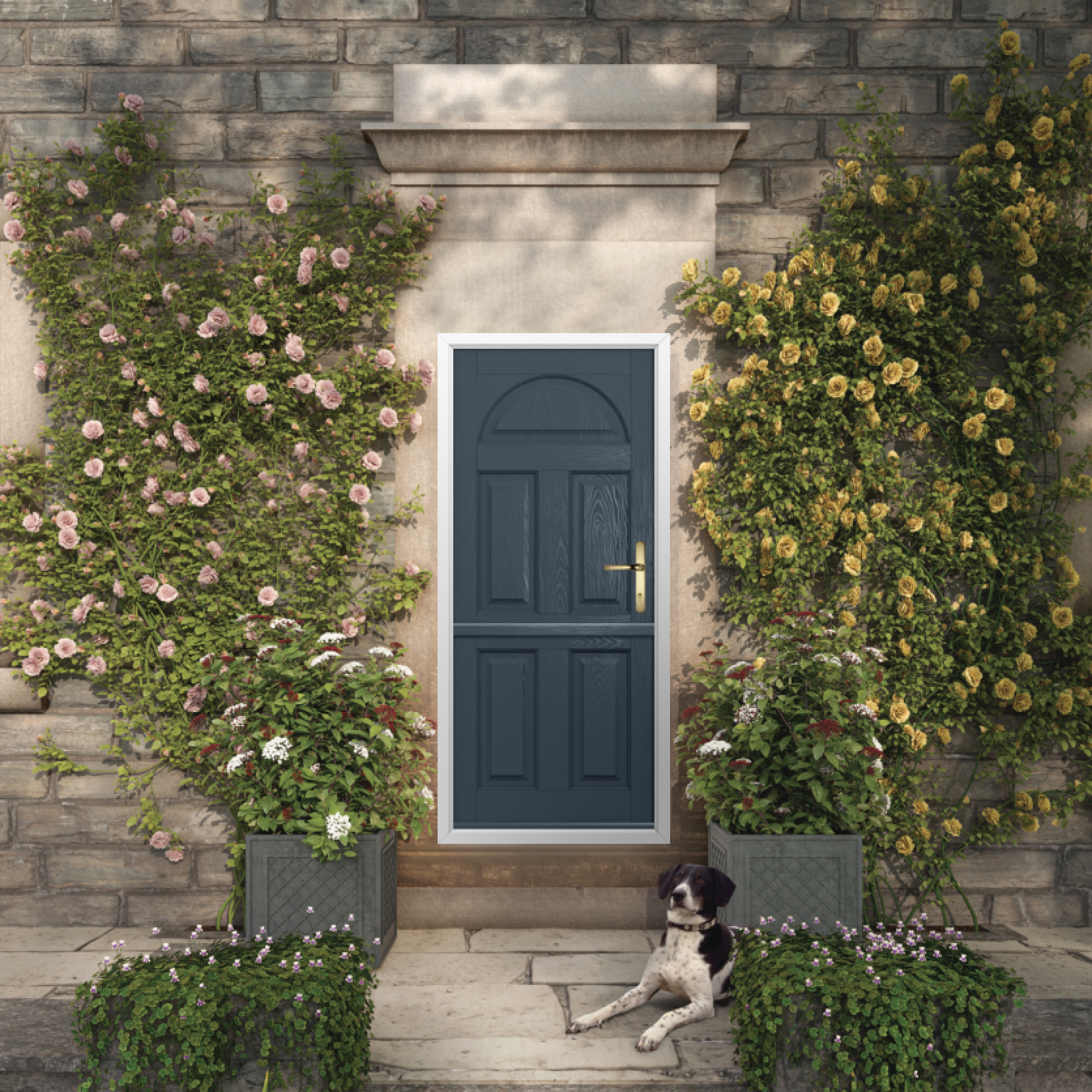 Solidor Conway Solid Composite Stable Door In Anthracite Grey Large
                        Image