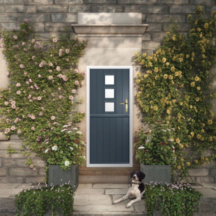 Solidor Naples Composite Stable Door In Anthracite Grey