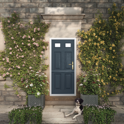 Solidor Tenby 2 Composite Stable Door In Anthracite Grey