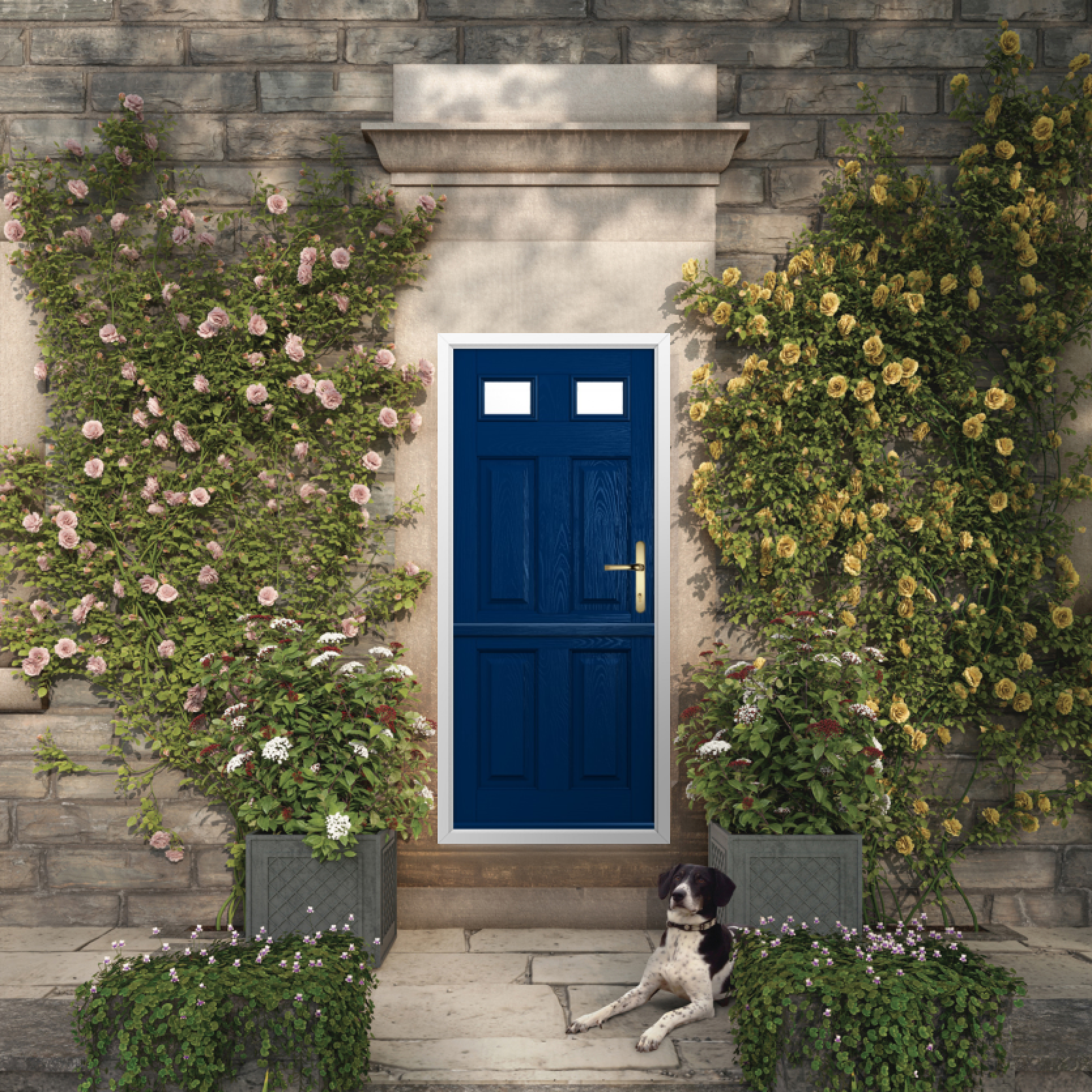 Solidor Tenby 2 Composite Stable Door In Blue Large
                        Image