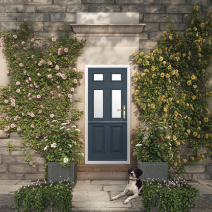 Solidor Tenby 4 Composite Stable Door In Anthracite Grey