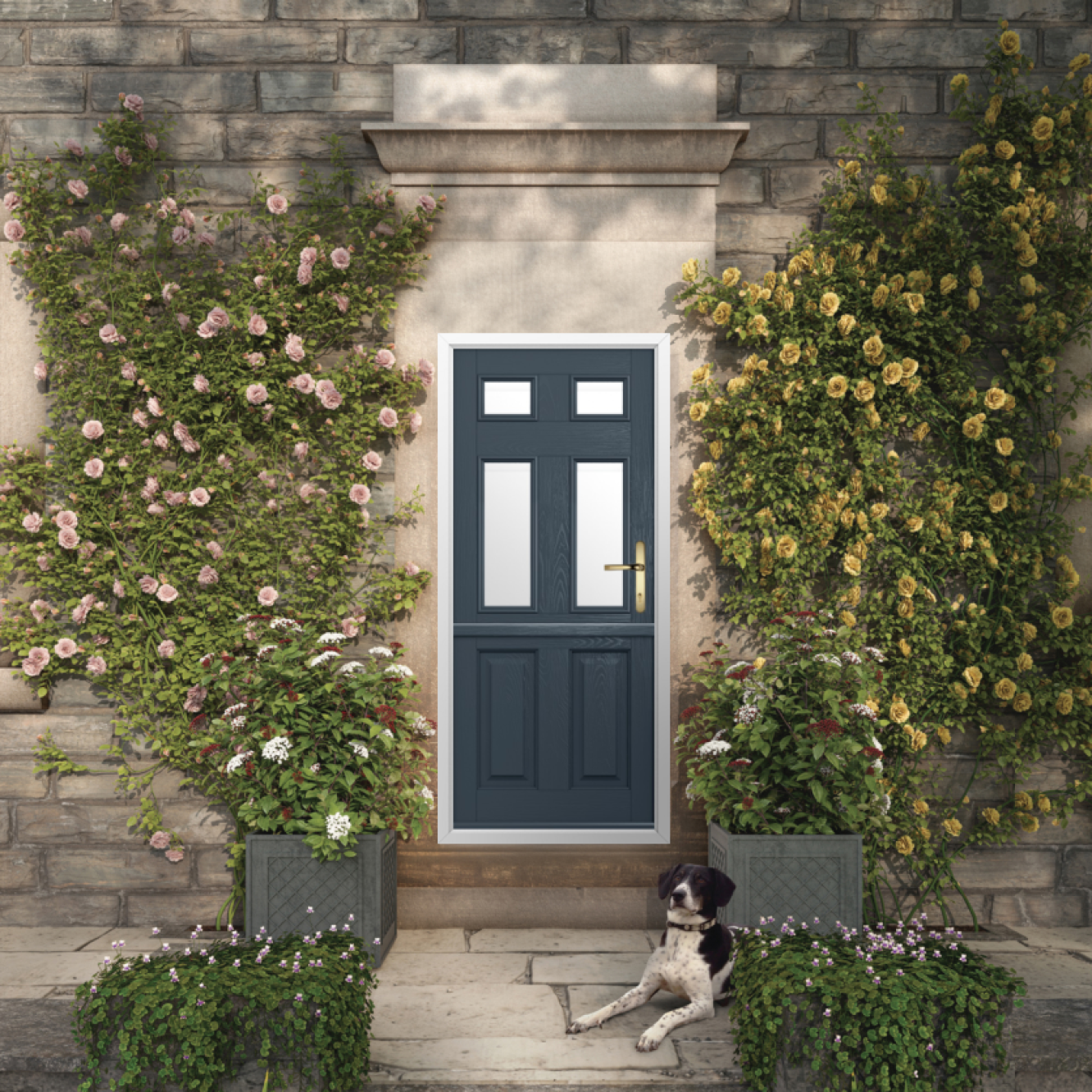 Solidor Tenby 4 Composite Stable Door In Anthracite Grey Image