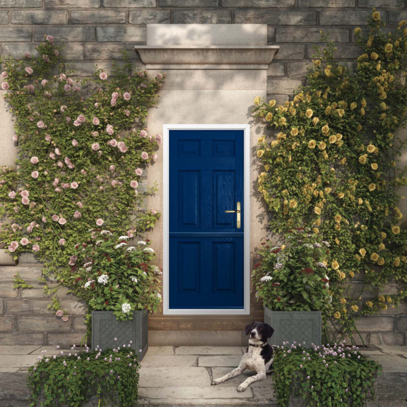 Solidor Tenby Solid Composite Stable Door In Blue Image