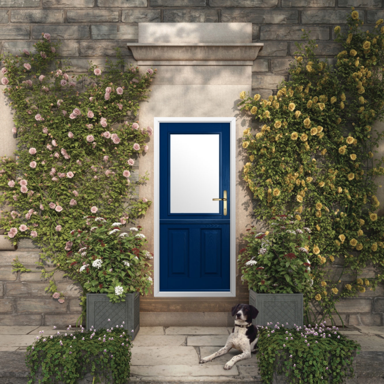 Solidor Beeston 1 Composite Stable Door In Blue Image