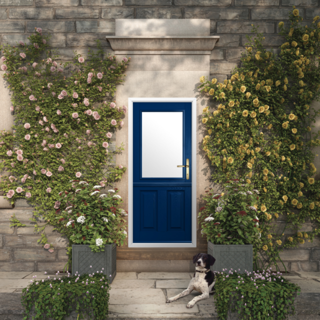 Solidor Beeston 1 Composite Stable Door In Blue Thumbnail