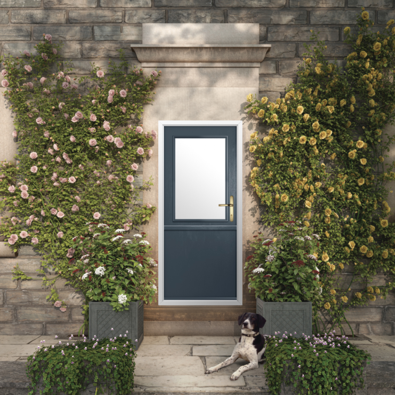 Solidor Flint Beeston Composite Stable Door In Anthracite Grey Image