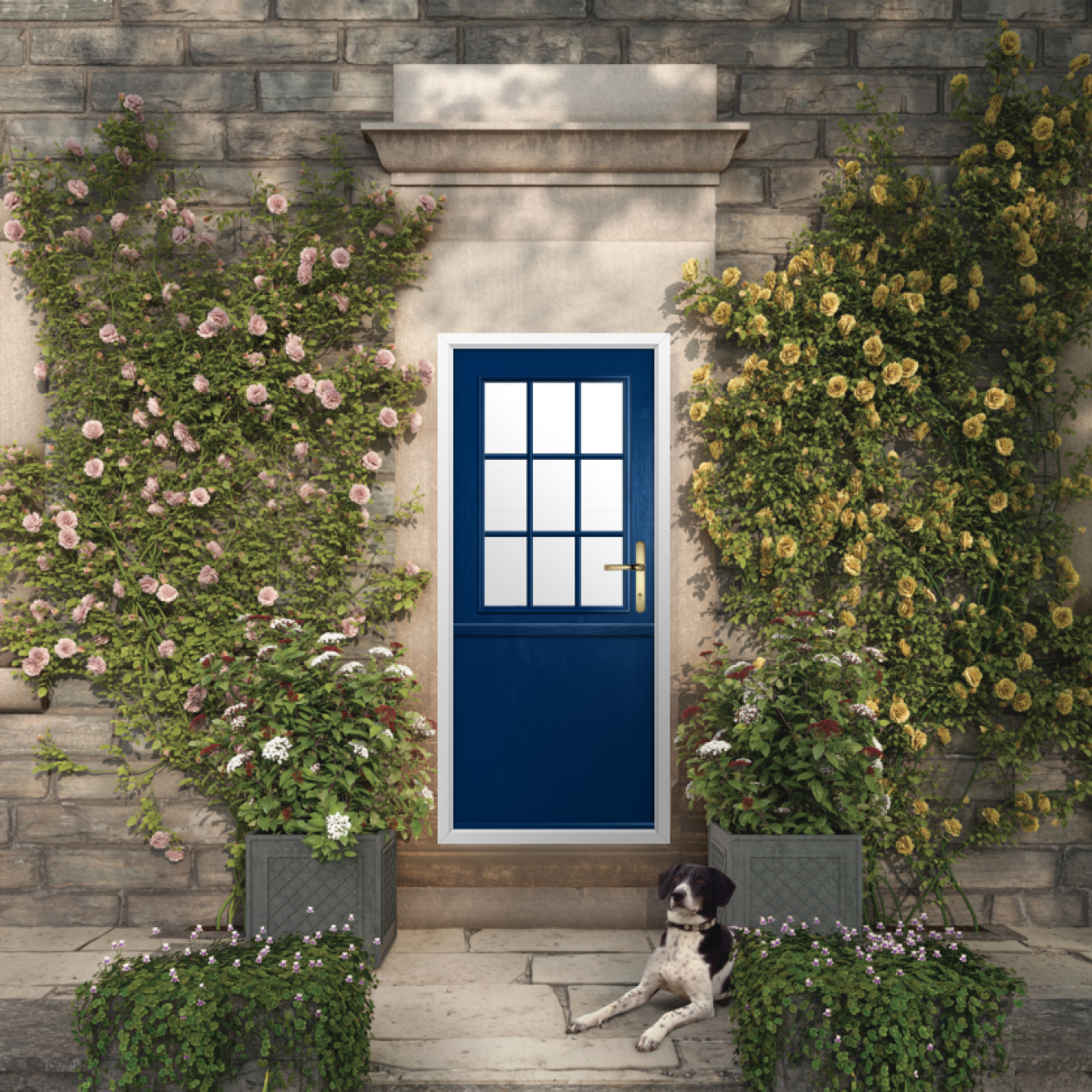 Solidor Flint Beeston GB Composite Stable Door In Blue Image